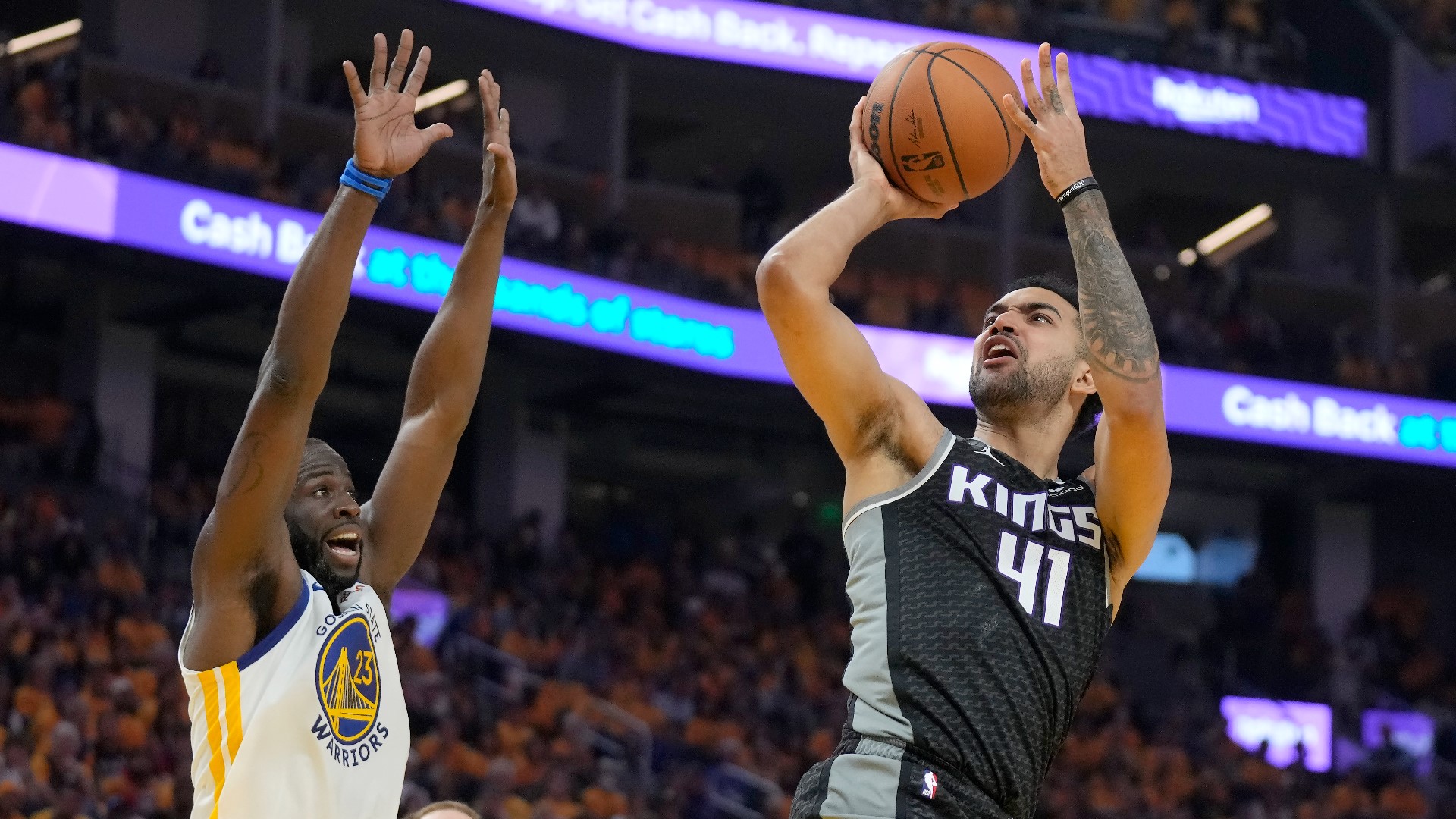 NBA Playoffs: Warriors center Kevon Looney dominates Kings