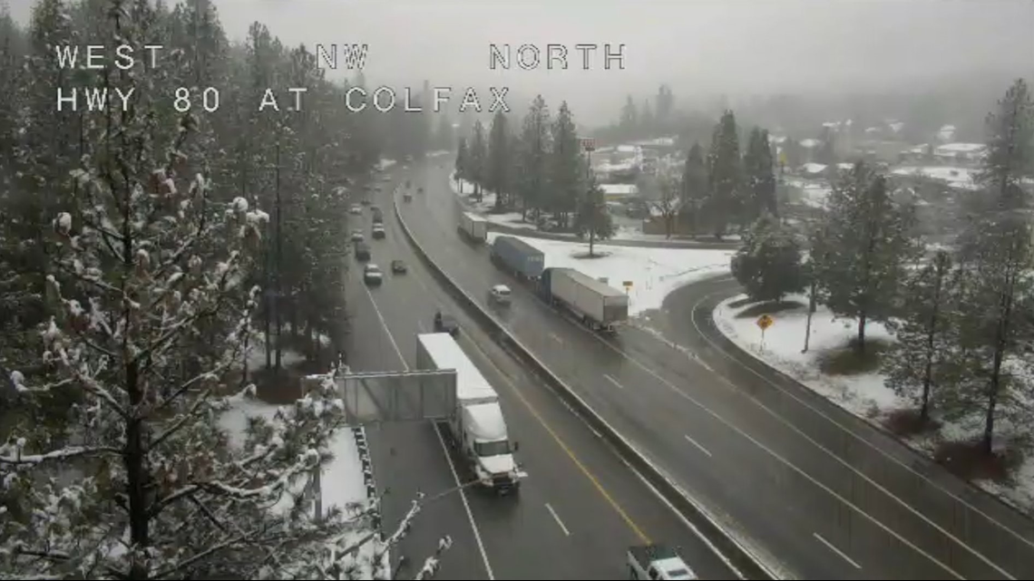 Traffic Maps Chain controls in effect on I80, US 50 due to hazardous