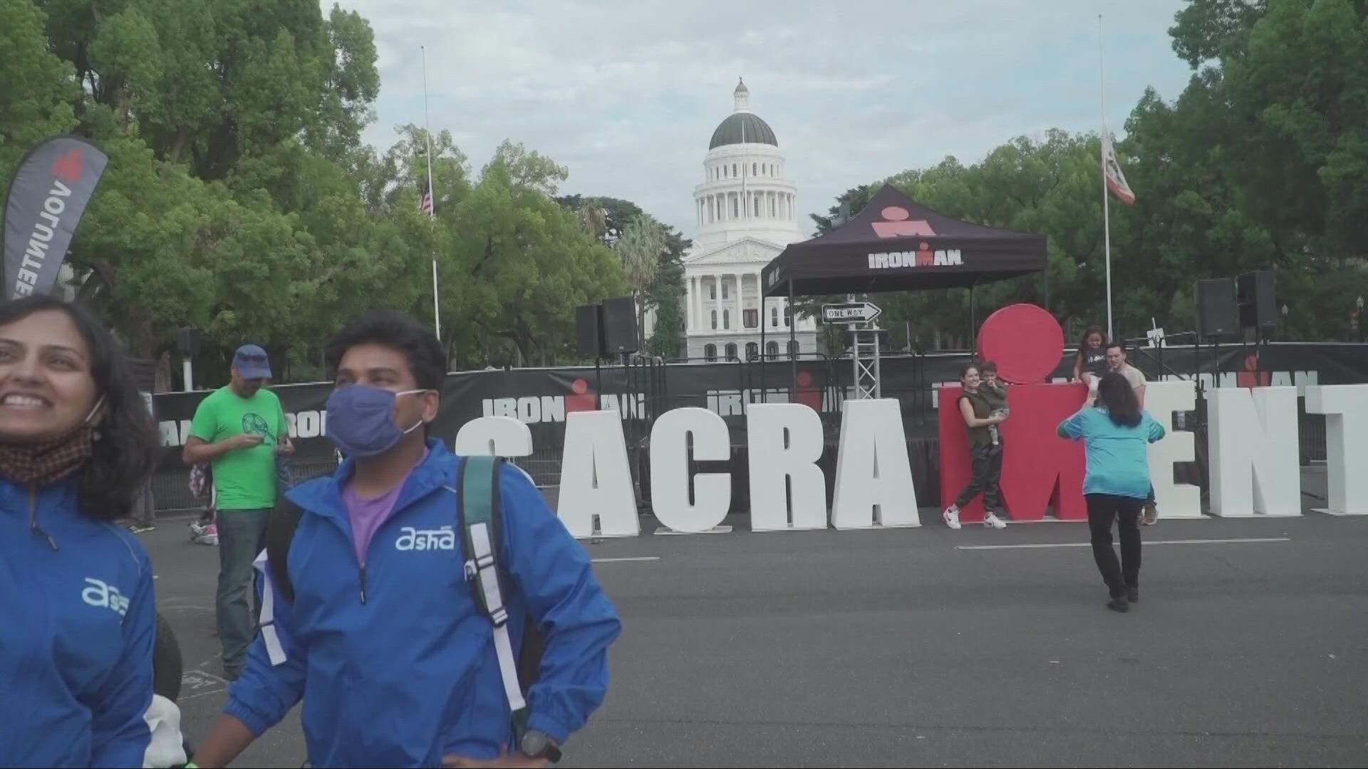 Road closures are set for the race in Sacramento. This year's Iron Man California comes after the event was canceled in 2021 due to severe weather.