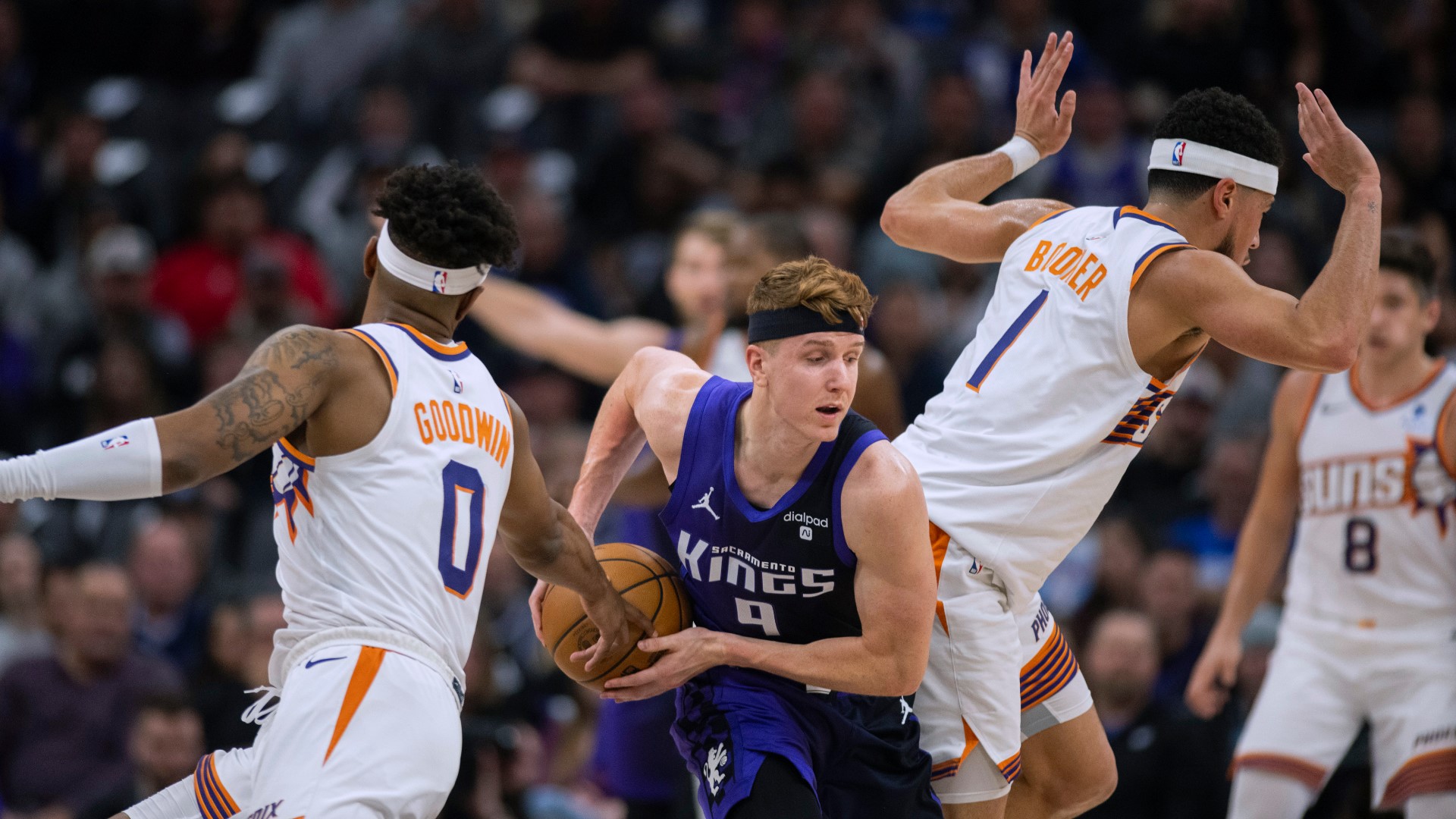 Sacramento Kings beat the short-handed Phoenix Suns 120-105 at home Friday night.