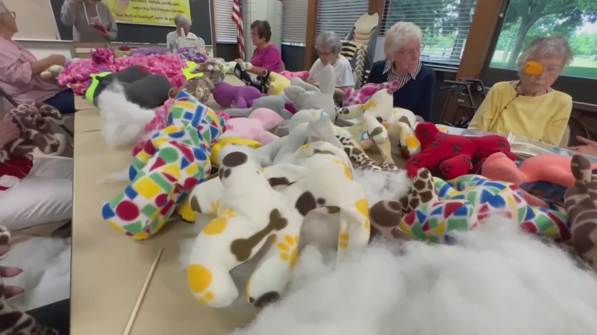 Sacramento County officials recently praised the group of mostly-retired Parkway area women for donating 44 handmade stuffed animals to children.