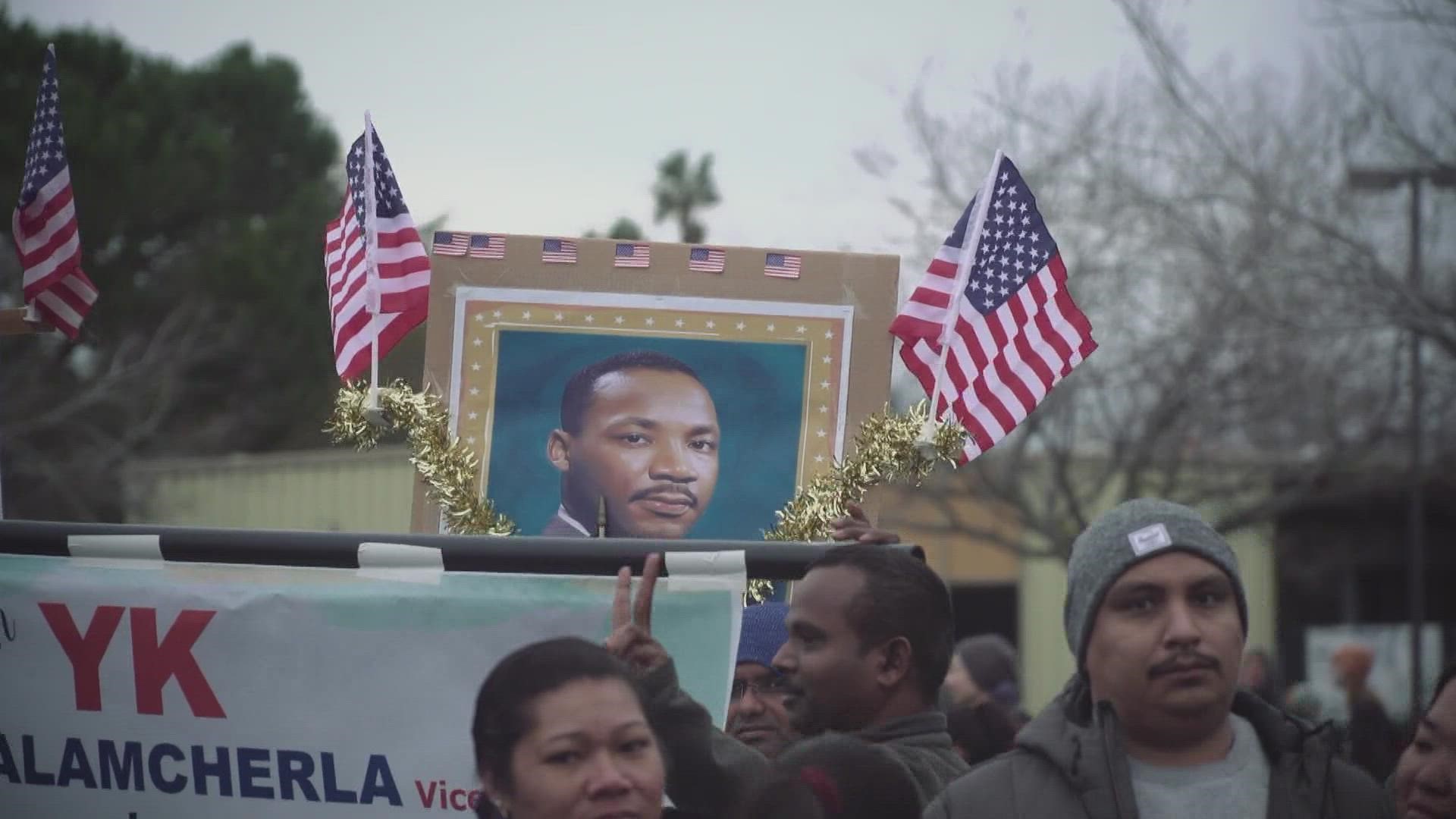 In Sacramento's 42nd annual March For The Dream, the group MLK365 wanted to honor Dr. King and invite community members to join in the celebration.