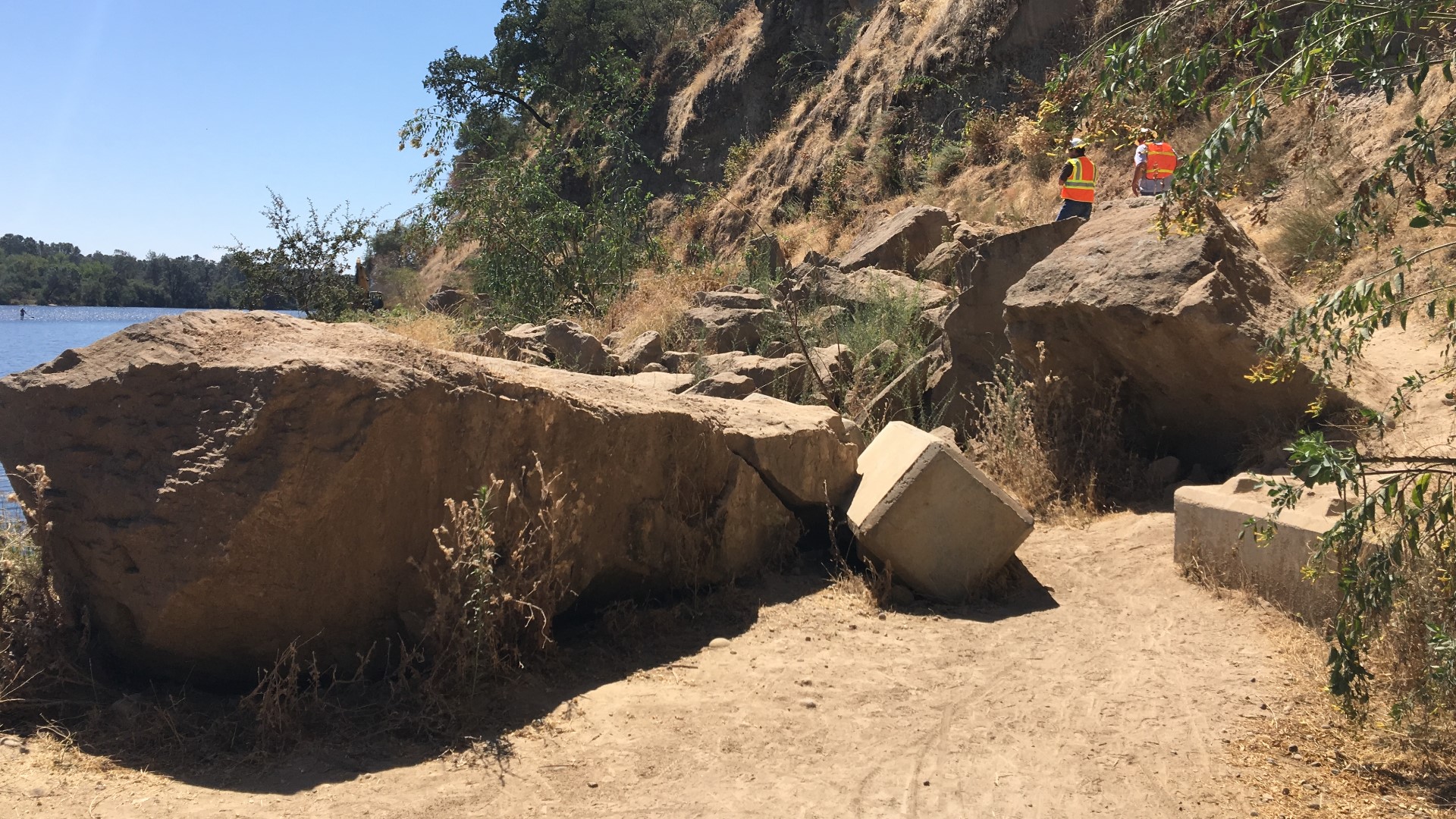 Cyclists and runners who use the American River Bike Trail near Negro Bar State Park got some good news this week. A portion of the trail that was off-limits due to a rock slide is getting cleared and re-opened after nearly three years!