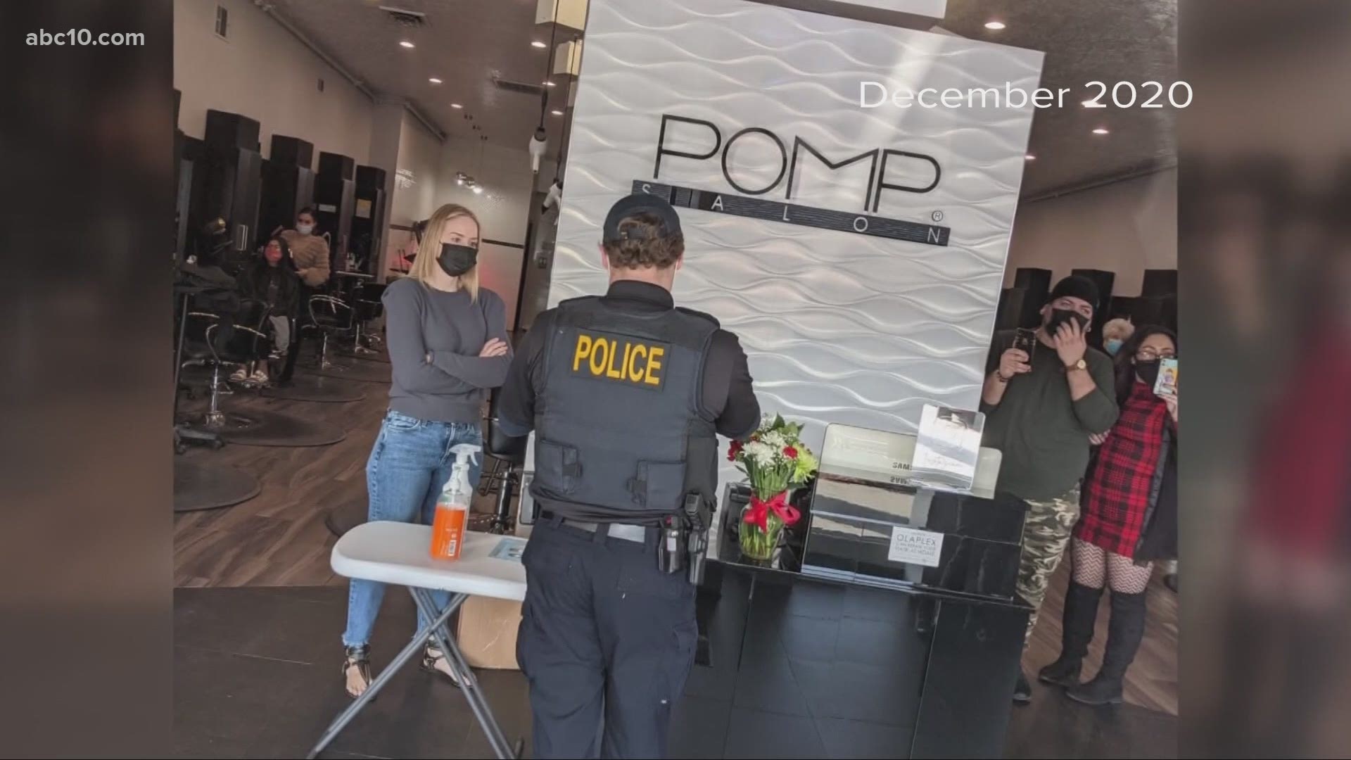 Businesses like Pomp Salon in Stockton defied state orders and opened in the middle of the pandemic while San Joaquin County was hit hard by COVID-19.