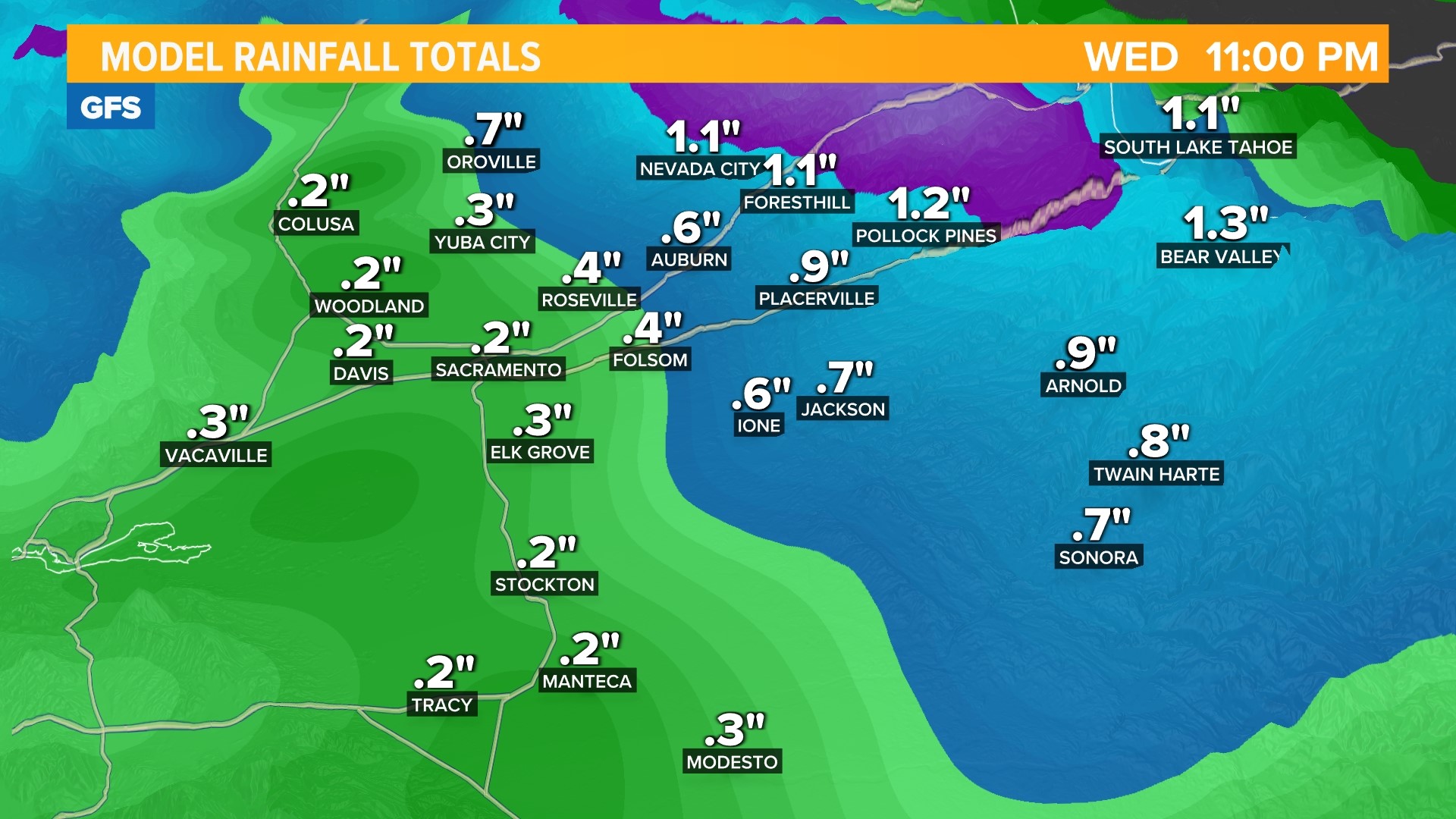 Here’s how much rain and snow Northern California can expect | abc10.com