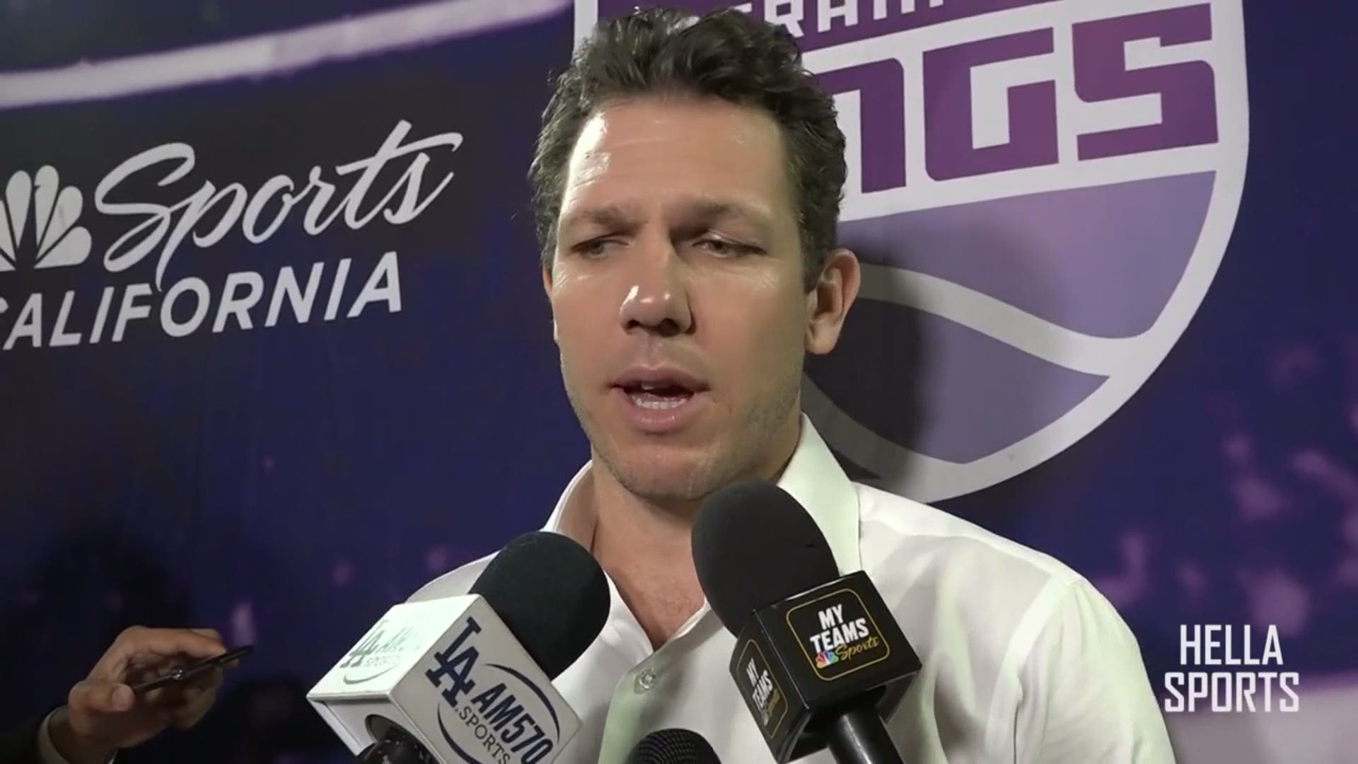 Kings head coach Luke Walton discusses Saturday's 112-103 victory in Los Angeles over the Clippers and the defensive effort early sparking his team.