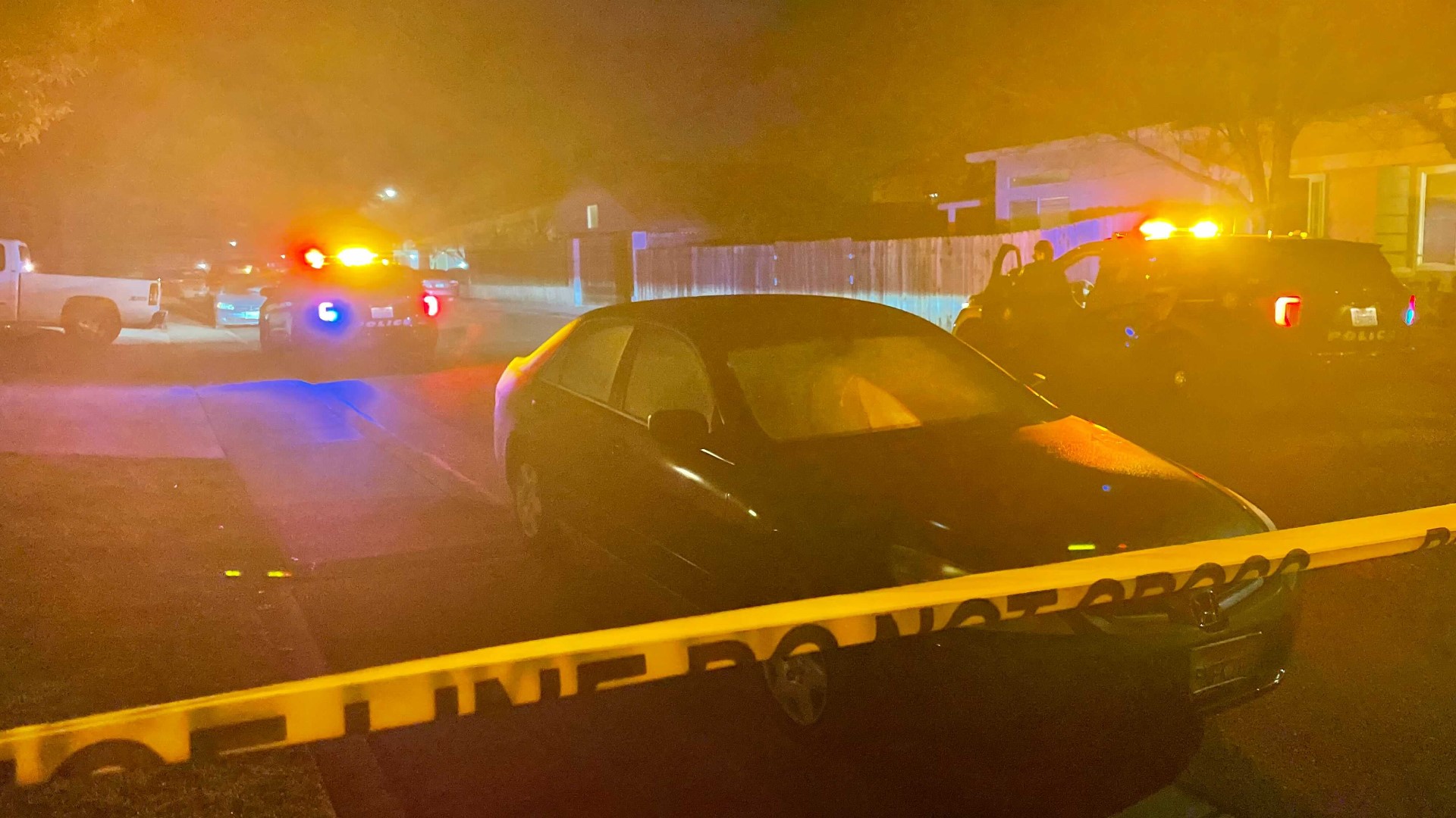 The man and woman hurt in a shooting Sunday are in stable condition, according to the Elk Grove Police Department