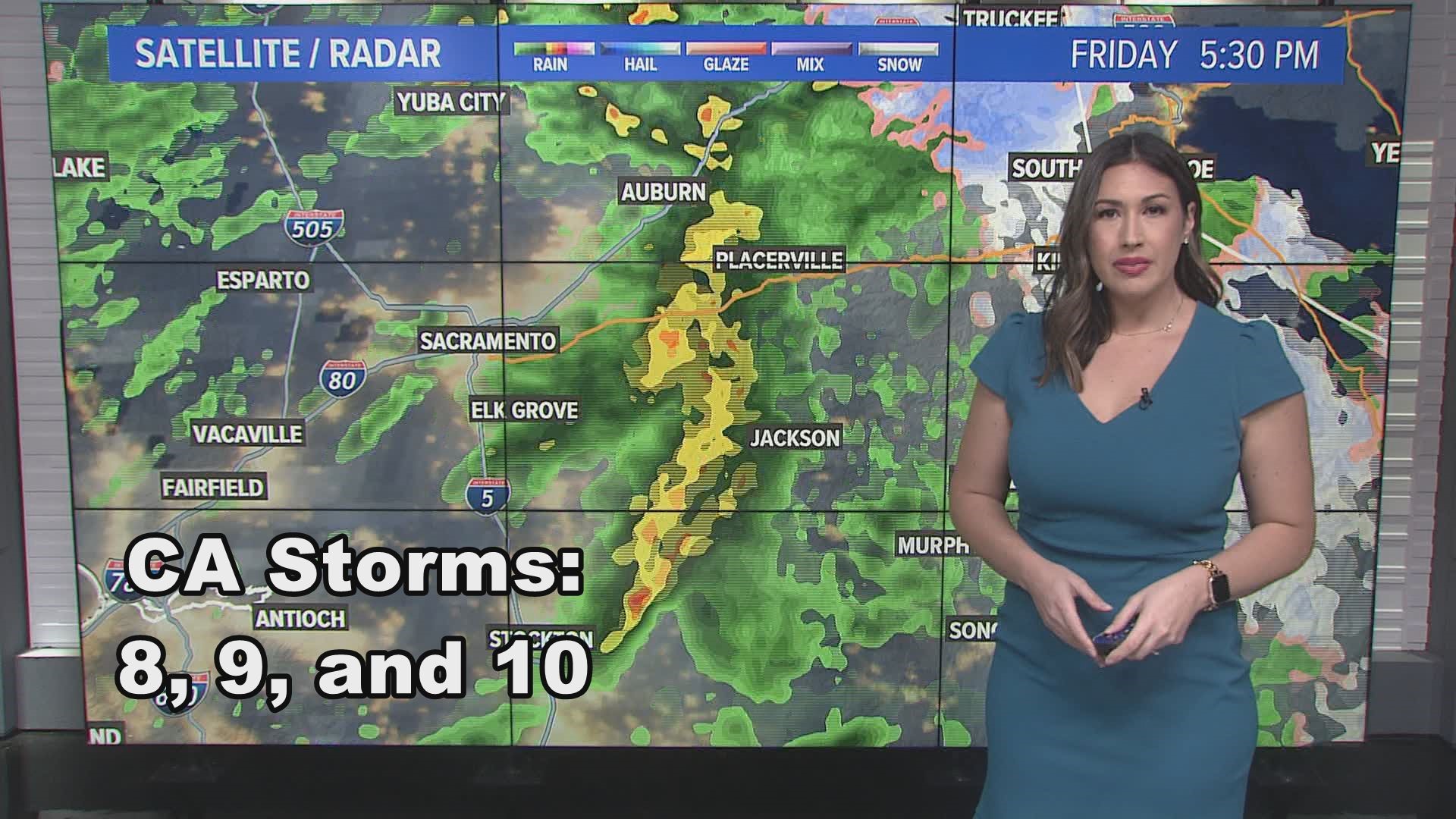 Meteorologist Carley Gomez gives us an update on storms 8, 9 and 10 heading toward the Northern California region.