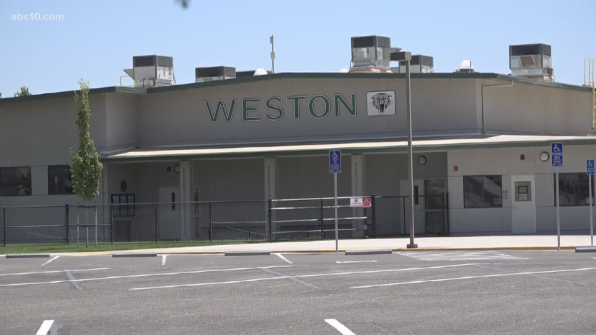 Several parents claim the cell tower at Weston Elementary is the cause of a cancer cluster. City officials deny the claim.