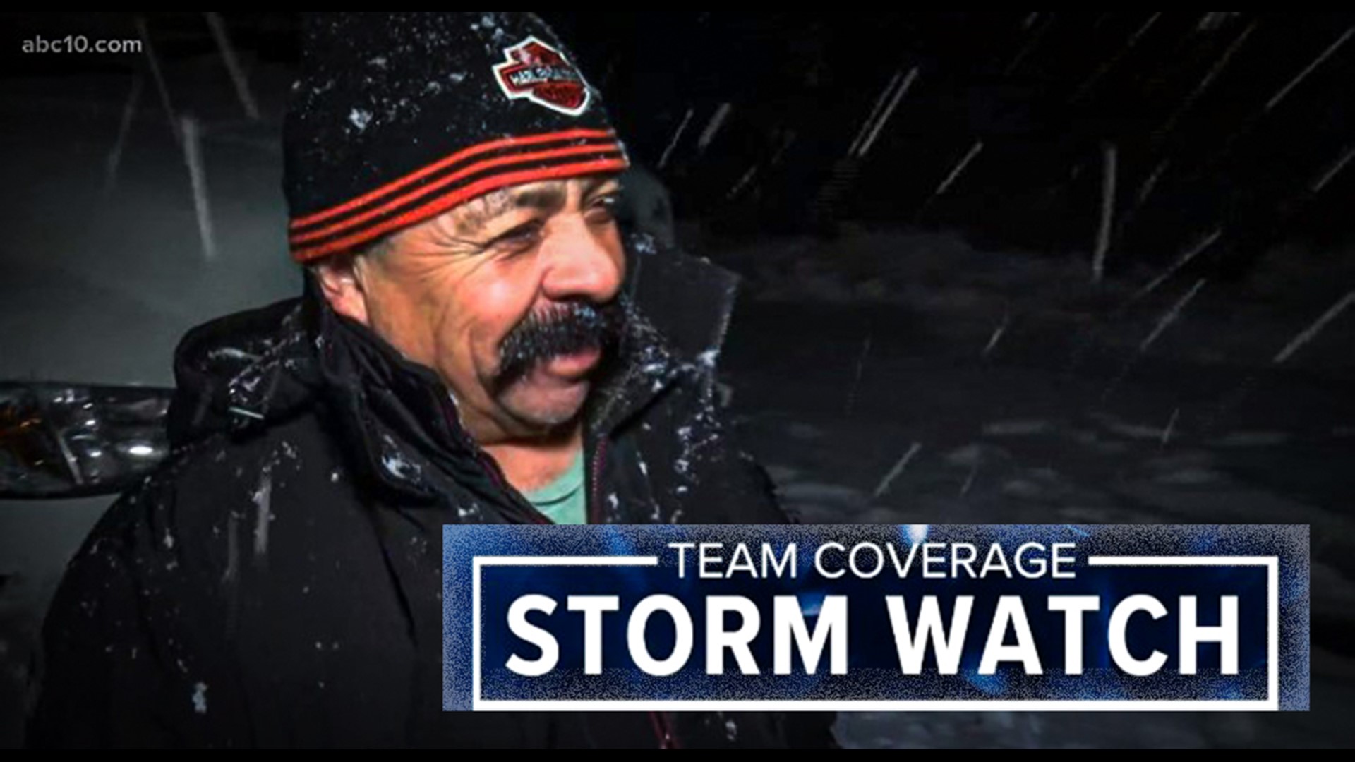 Our Lena Howland speaks with one truck driver who says he's been snowed in for 24 hours along the highway, losing money as the highway shut down drags on.