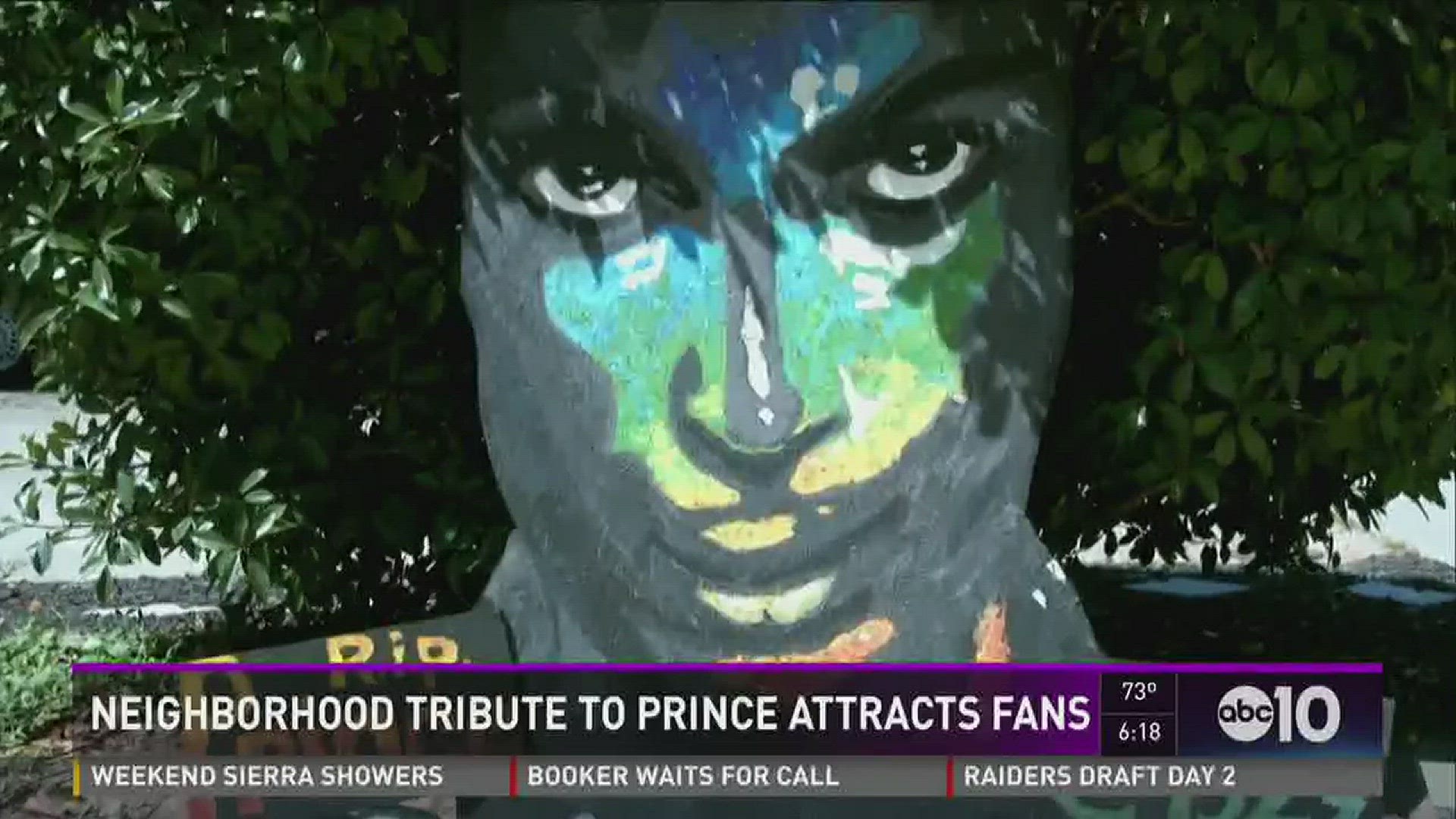 A local artist built a special tribute to Prince in her front yard. ABC10's Gabrielle Karol introduces us to the artist, whose work is attracting fans.