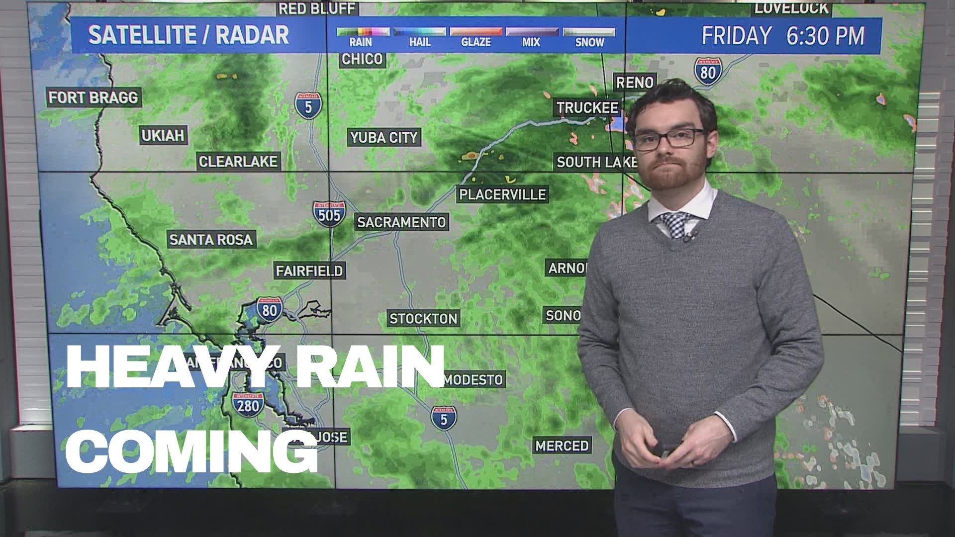 ABC10 meteorologist has the latest on the atmospheric river bringing heavy rainfall and localized flooding for New Year's Eve morning.