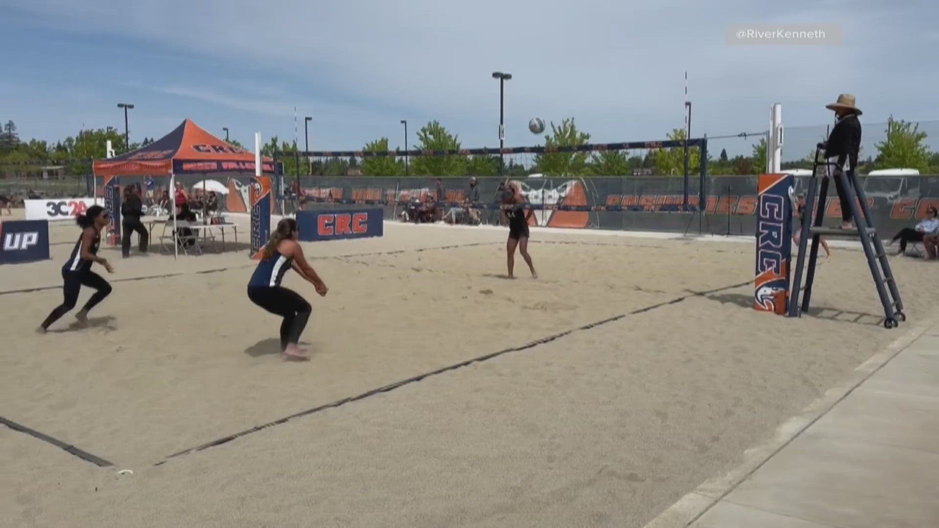 Cosumnes River College hosted some of the best community college beach volleyball teams in the area at its brand new complex. 