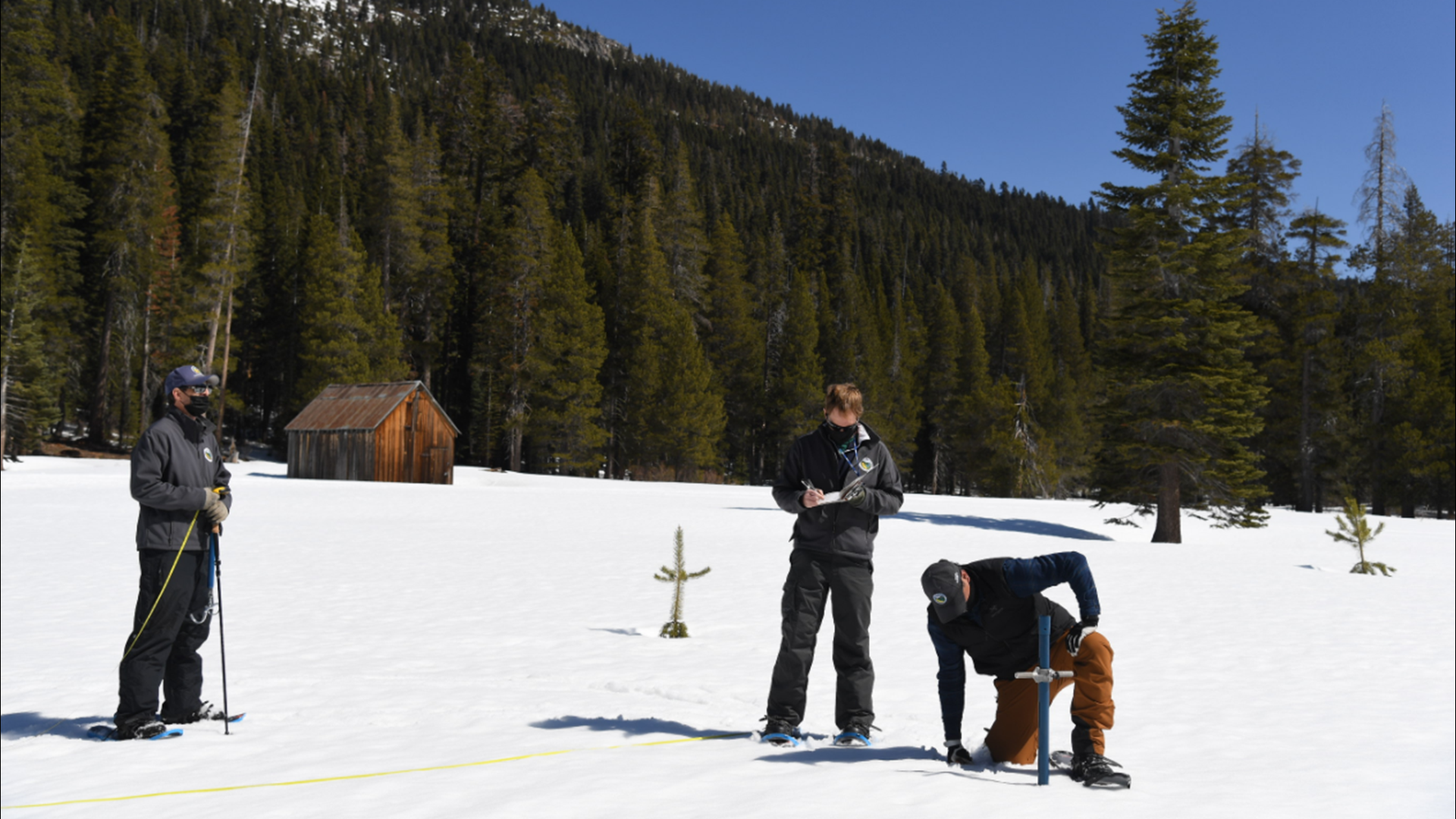Snowpack statewide is only at 59% of its April 1 average, based on electronic measurements according to the California Department of Water Resources.