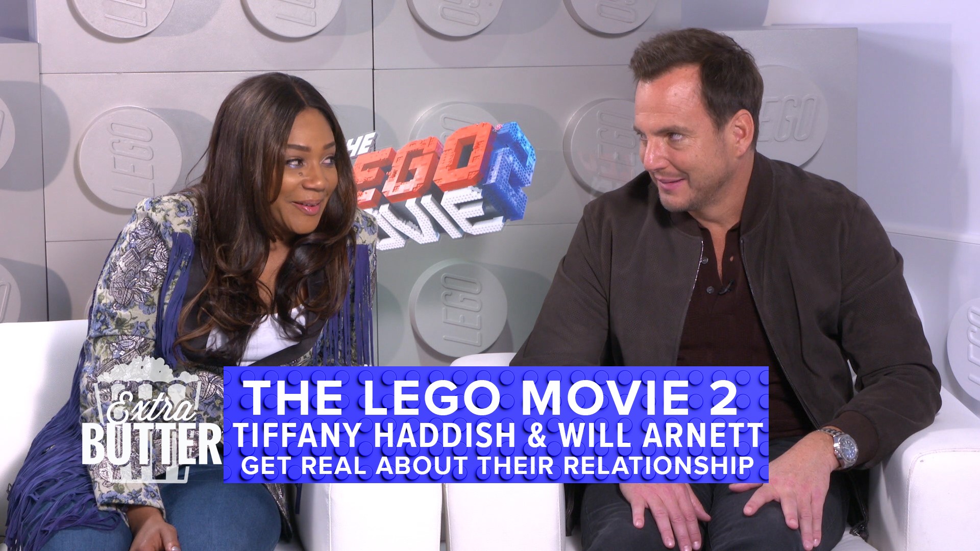 Comedians Tiffany Haddish and Will Arnett give a funny interview for 'The Lego Movie 2.' The pair talk about dating, marriage, Will's kids (which Tiffany doesn't want), and Chingy. Oh, Tiffany also sings - twice, and Will tries to compliment Mark S. Allen but ends up talking about Chili's. Interview arranged by  Warner Bros. Pictures.