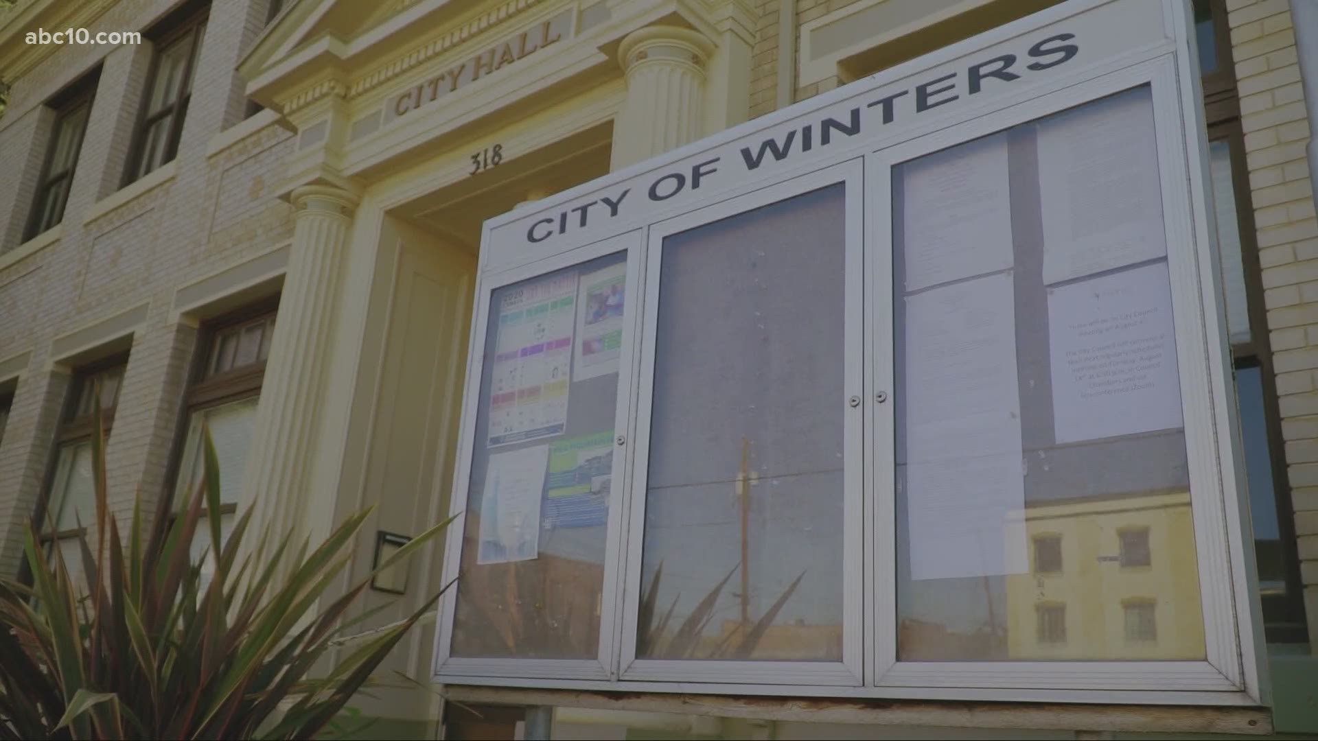 The flyer invited people to protest the retirement of three long-time Winters city officials including City Manager John Donlevy.