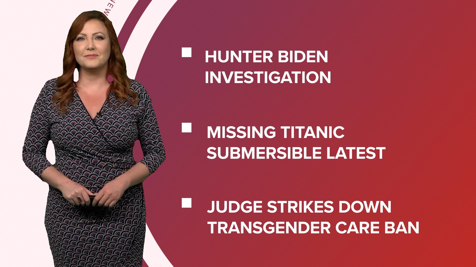 A look at what is happening in the news from Hunter Biden expected to plead guilty in tax investigation to the missing submersible search and Texas heat wave.