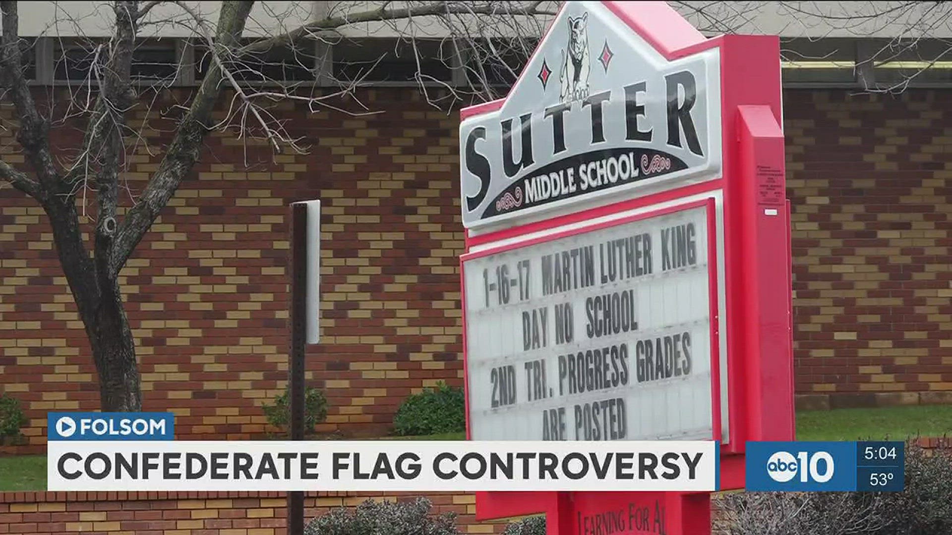 A teacher has created a lot of controversy for having a Confederate flag in the classroom. (Jan. 19, 2017)