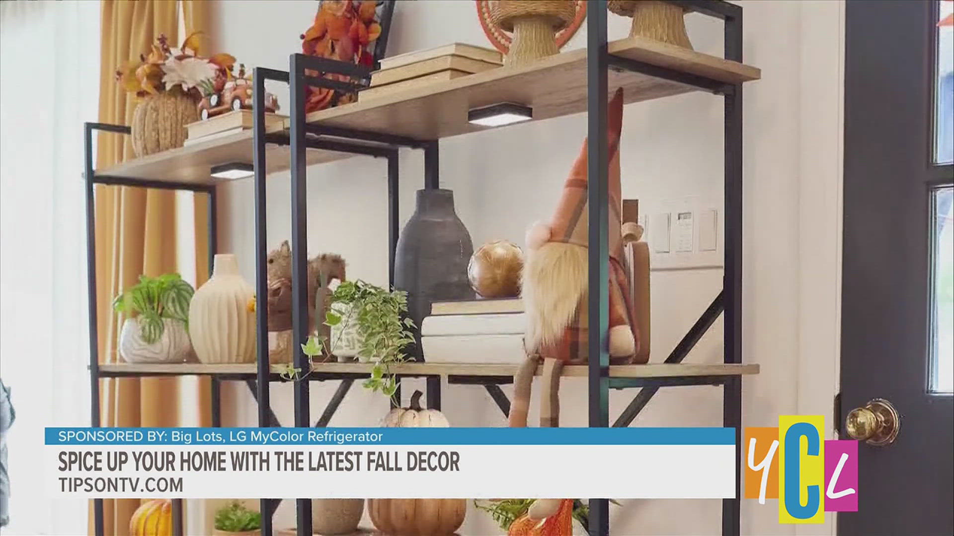 Fall is the perfect time to add creative touches to your home and get ready for the holidays. We've got some ideas! Sponsored by Big Lots, LG MyColor Refrigerator.