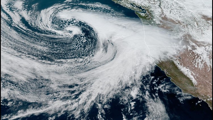 Cold, wet spring atmospheric river headed for California