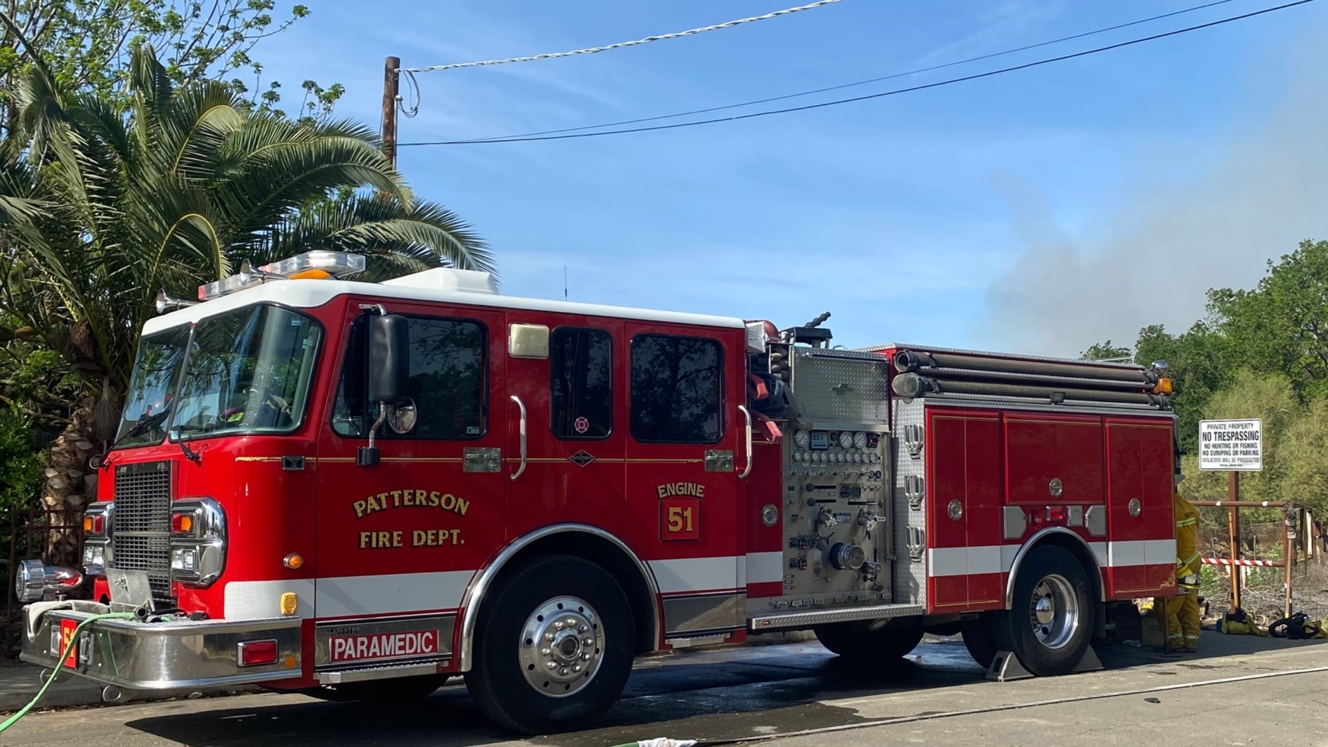 A brush fire that caused evacuations near the community of Grayson has been contained, according to fire officials. As of 3:45 p.m., evacuations have been lifted.