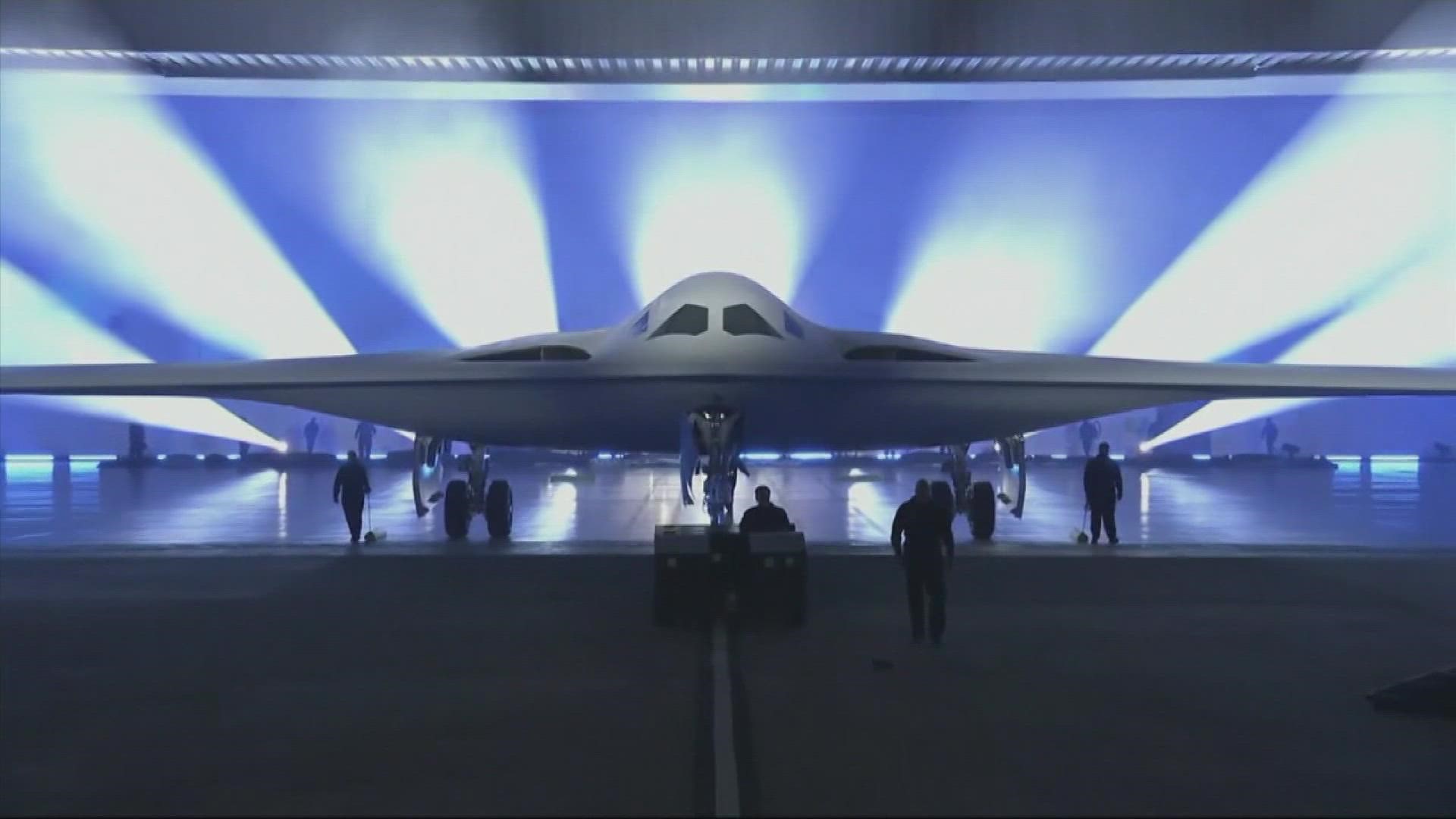 The B-21 Raider is the first new American bomber aircraft in more than 30 years and makes its public debut after years of secret development.
