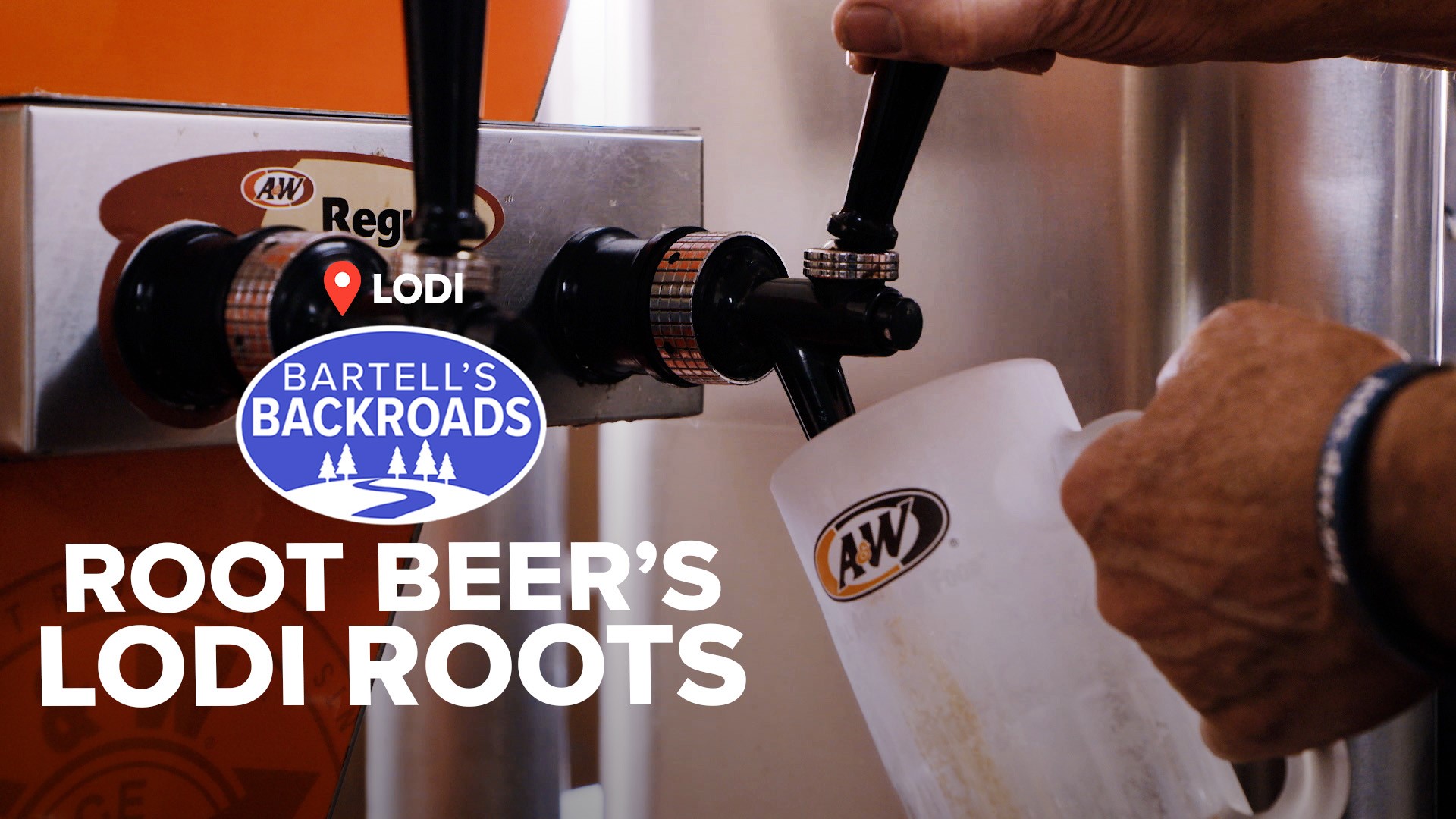 Celebrate with a free float in Lodi, home of the original A&W root beer shop.