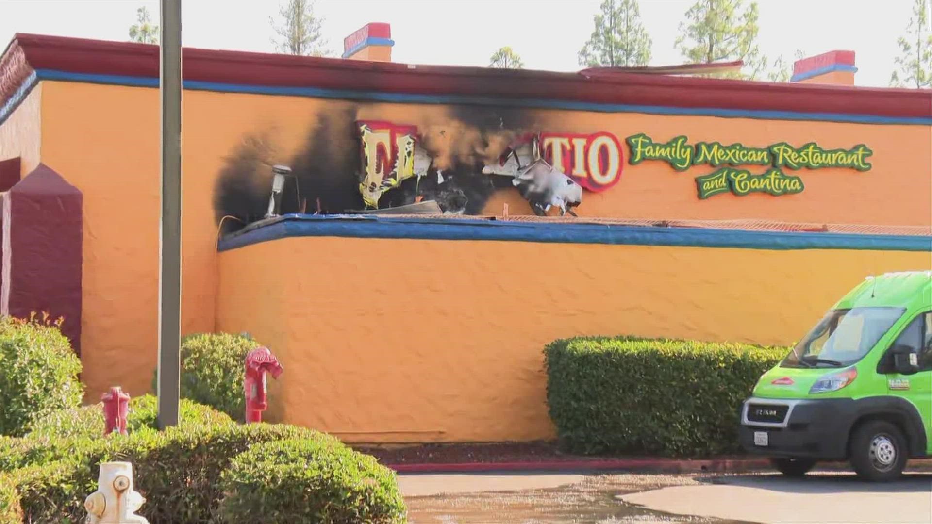The Wednesday morning fire occurred at El Tapatio Family Mexican Restaurant just after 7 a.m. where Sacramento Metro Fire reports there were no injuries.