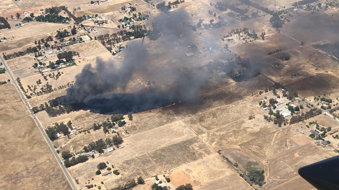 Evacuations ordered after fire sparks on Riosa Road in Lincoln | abc10.com