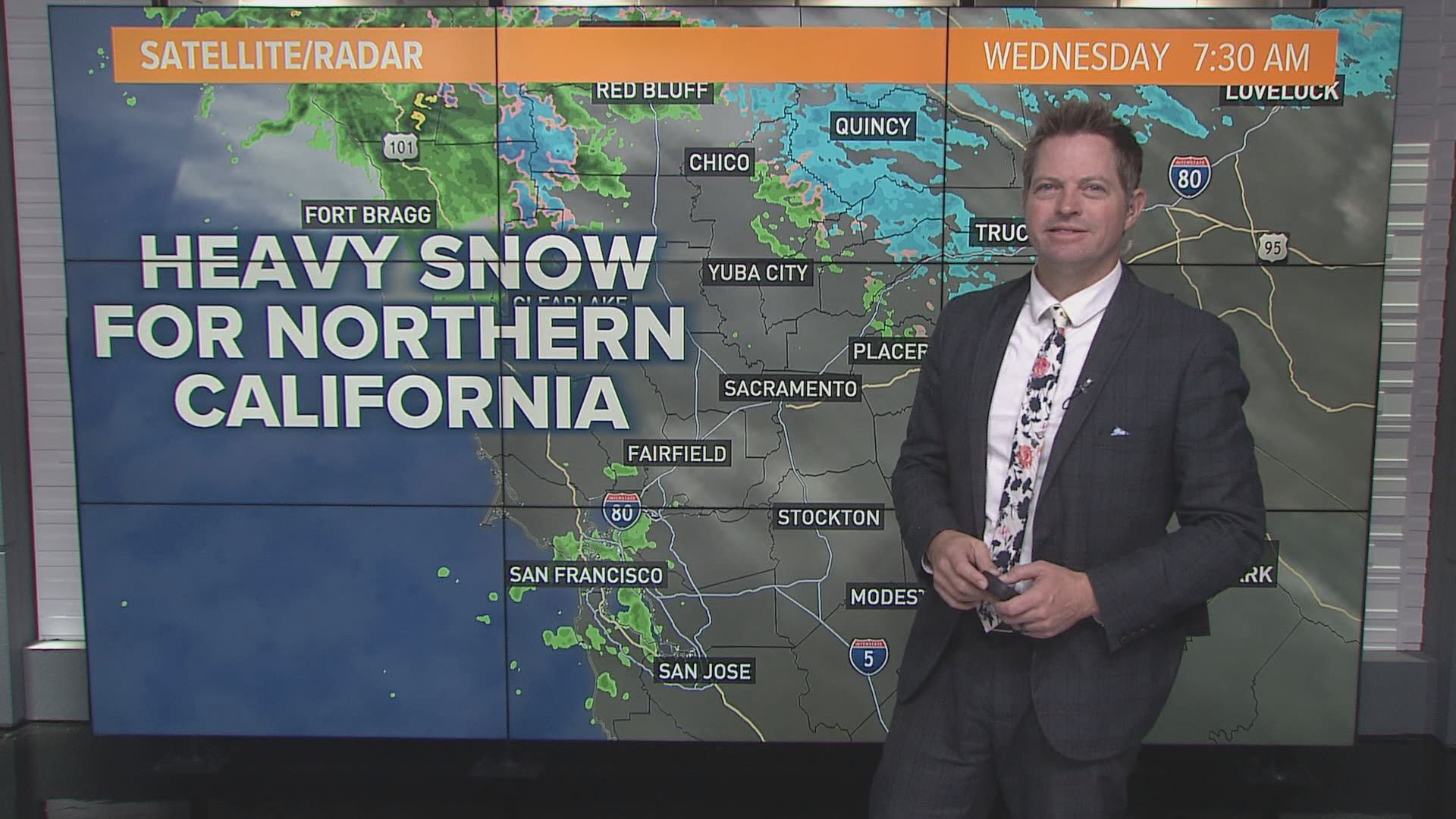 California Winter Storm Snow Update, Jan. 10, 2024