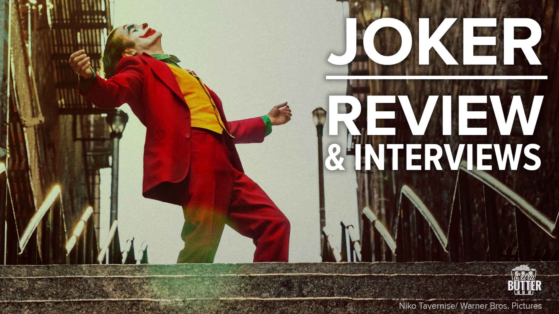 Extra Butter reviews the movie 'Joker' starring Joaquin Phoenix. Joaquin talks about the role, and Todd Phillips and Zazie Beetz talk about making the film.