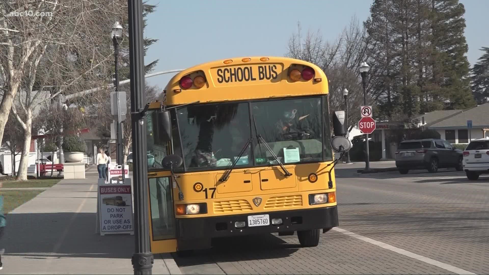 Today is the first time kids have been back in school since the state dropped mask requirements.