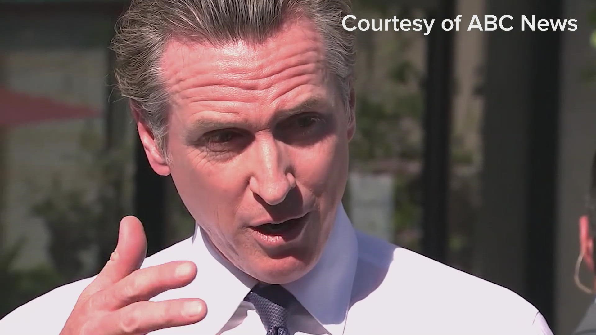 California Gov. Gavin Newsom says he can't keep doing news conferences on the same topic over and over again.