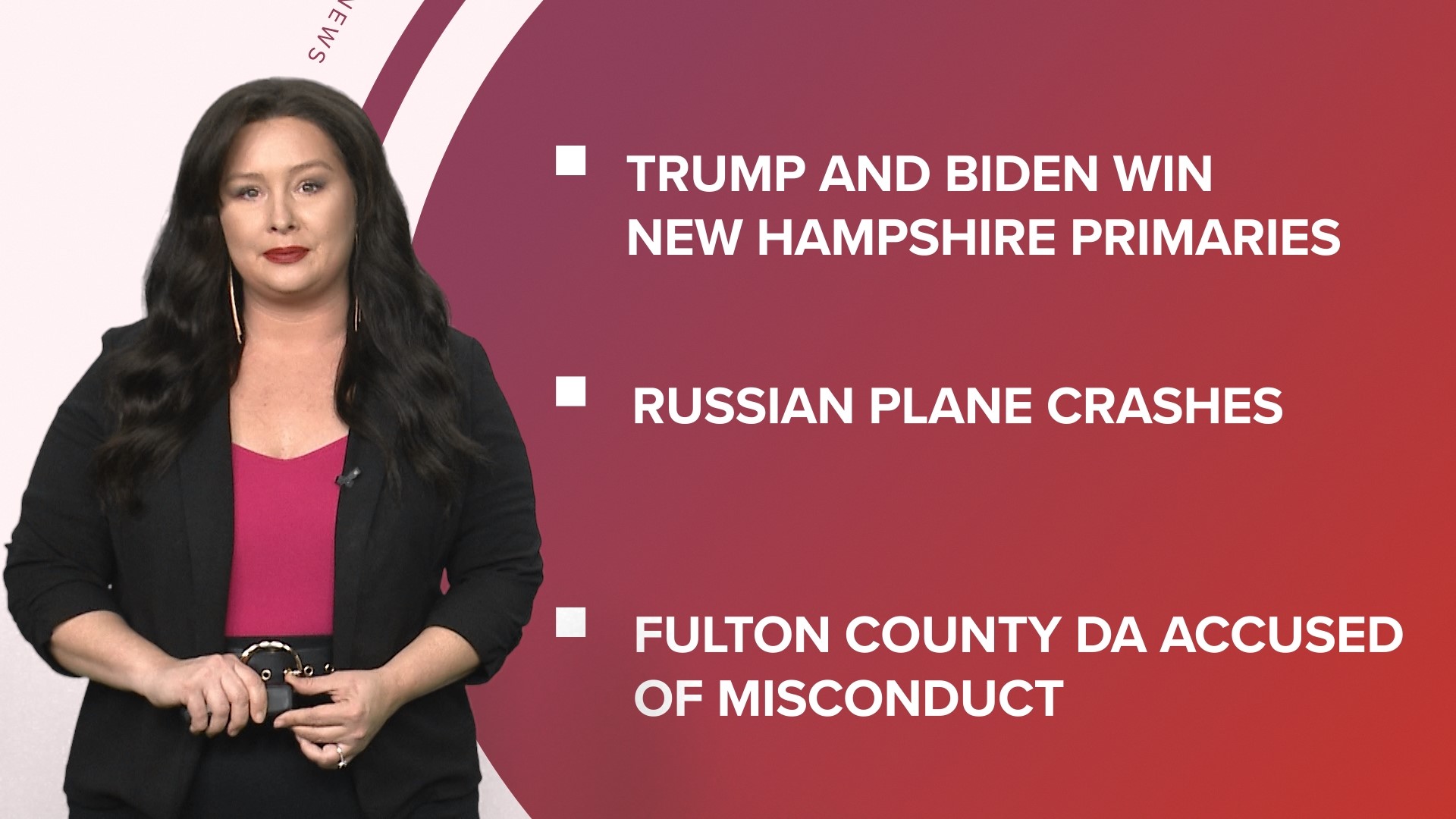 A look at what is happening in the news from Trump and President Biden winning the New Hampshire primaries to the Oscar nominations announced and more.