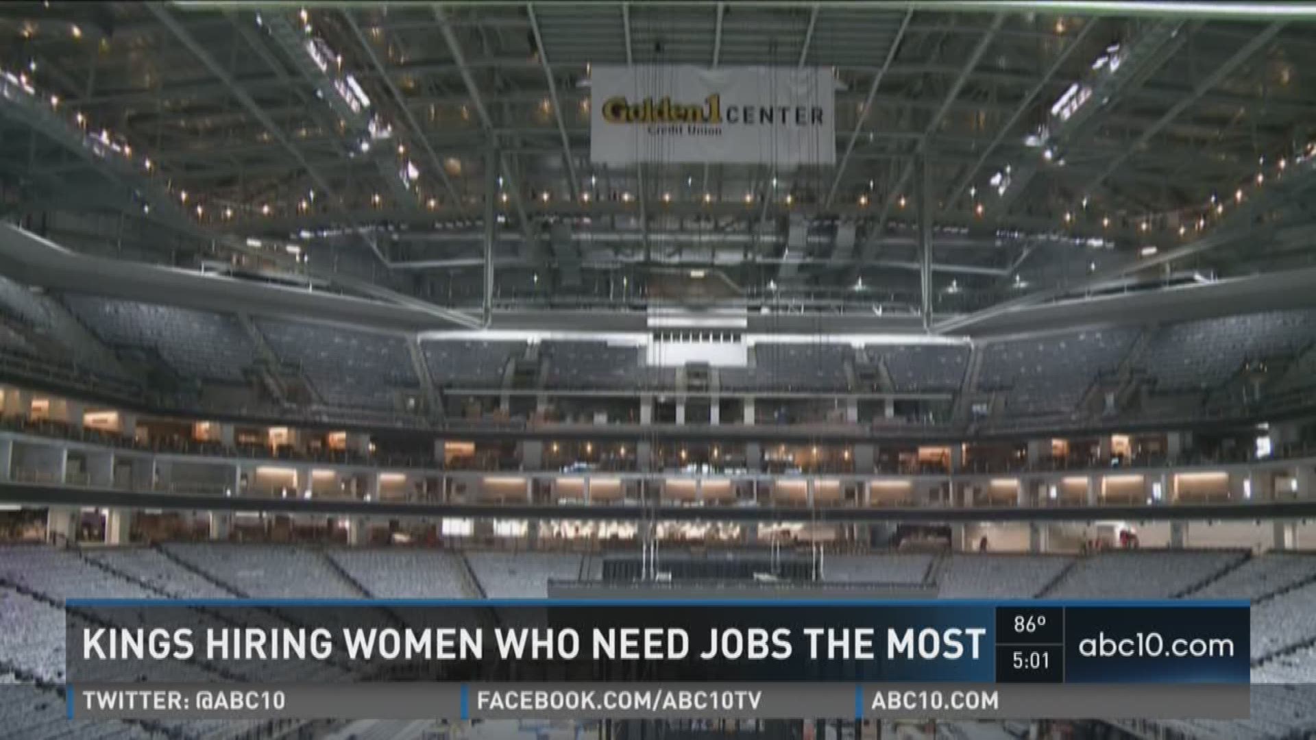 With the new arena opening in October, The Sacramento Kings are looking to hire more women. (August 25, 2016)