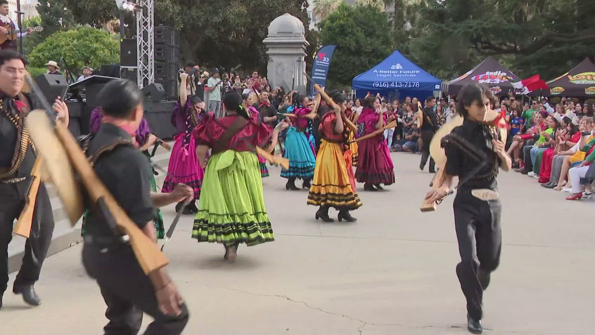 Many people got a head start on celebrating Mexican Independence Day at the capitol.