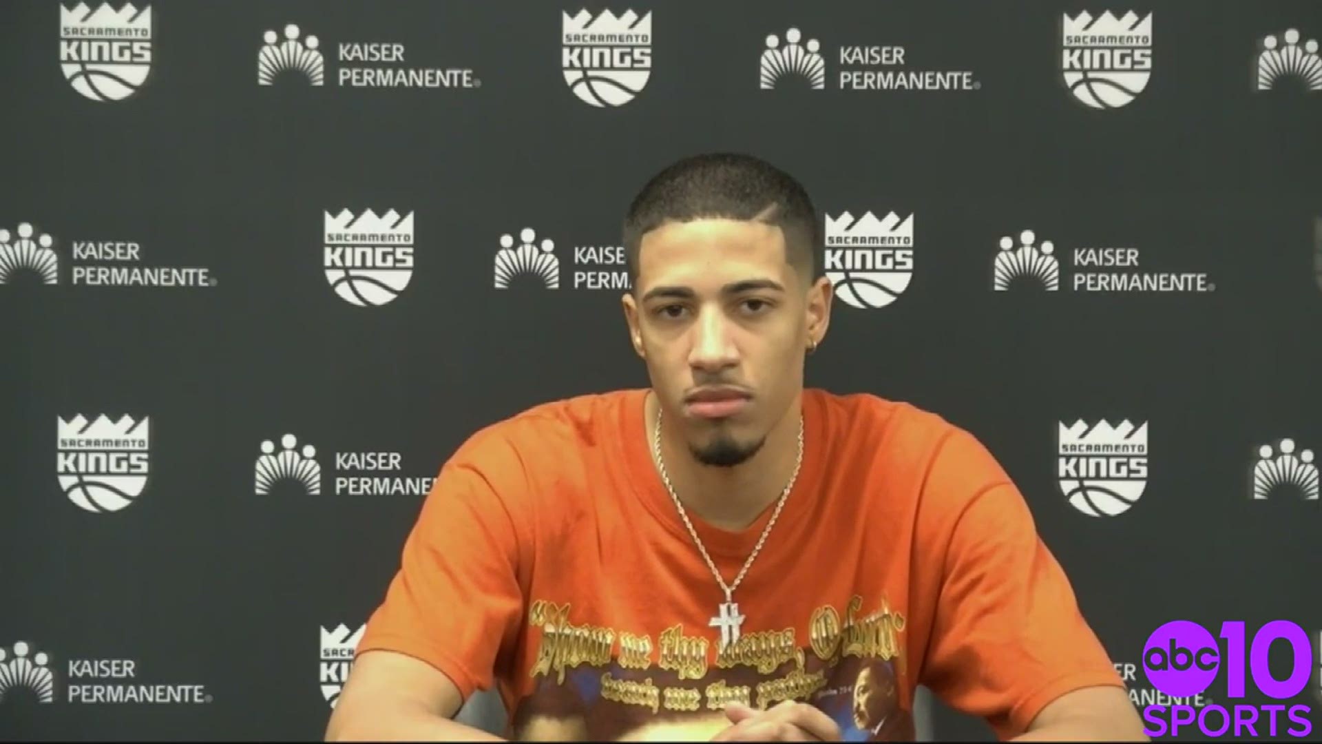 Kings rookie Tyrese Haliburton on Wednesday night's 128-124 win over the Chicago Bulls and his observations of the day's riot at the U.S. Capitol in Washington DC