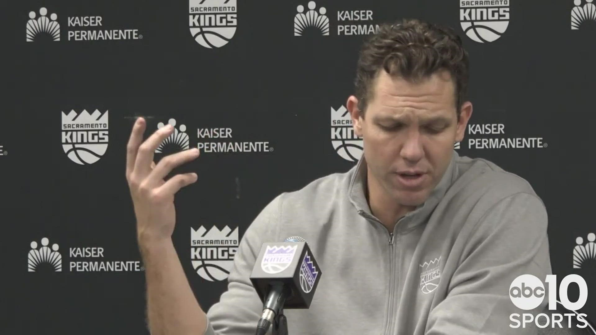 Kings coach Luke Walton on a poor fourth quarter, leading to Sacramento dropping its seventh game in their last eight contests, a 123-105 loss to the Utah Jazz.