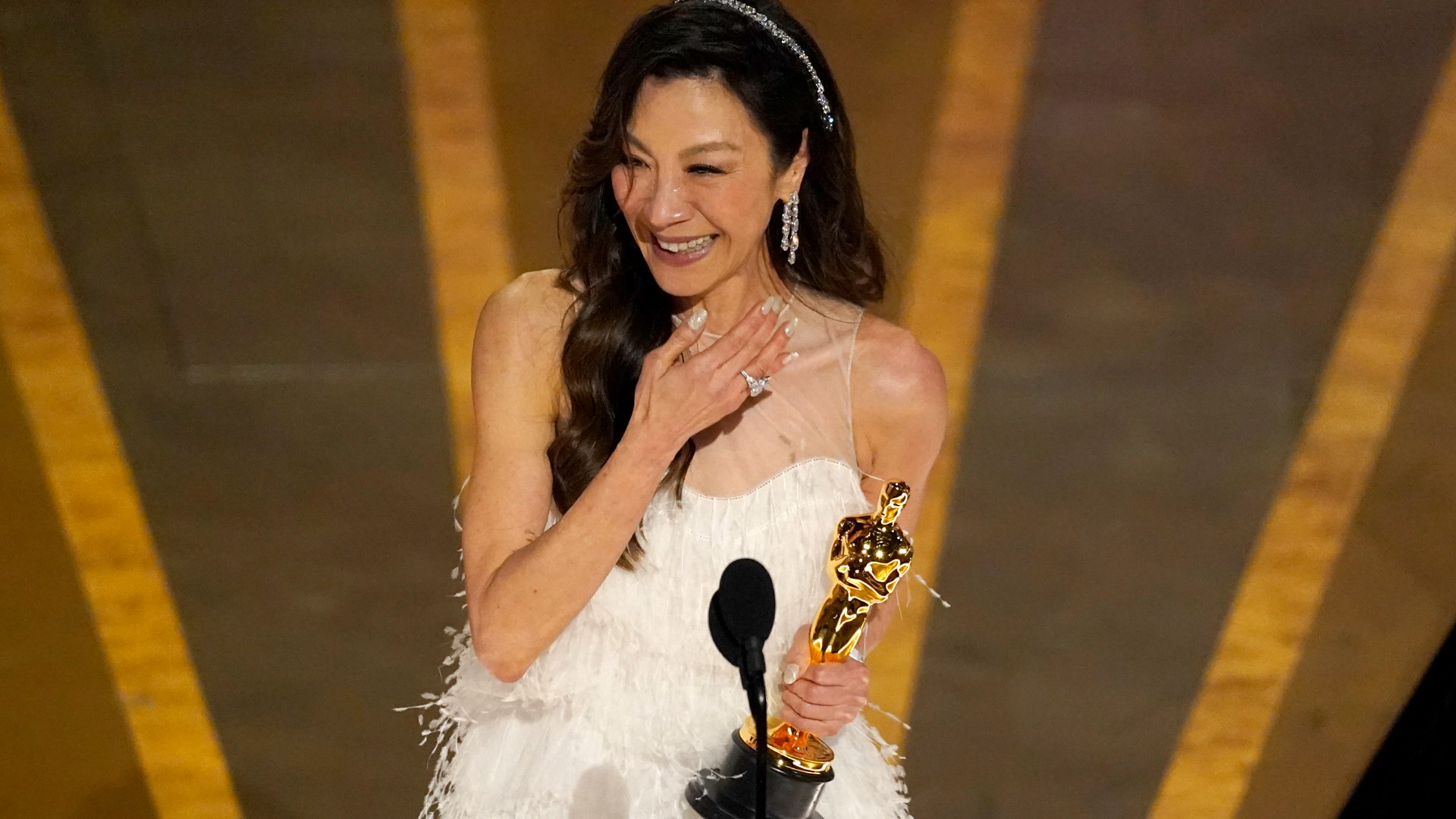 Michelle Yeoh made history, becoming the first Asian woman to take home the Oscar for Best Actress in "Everything, Everywhere, All at Once"