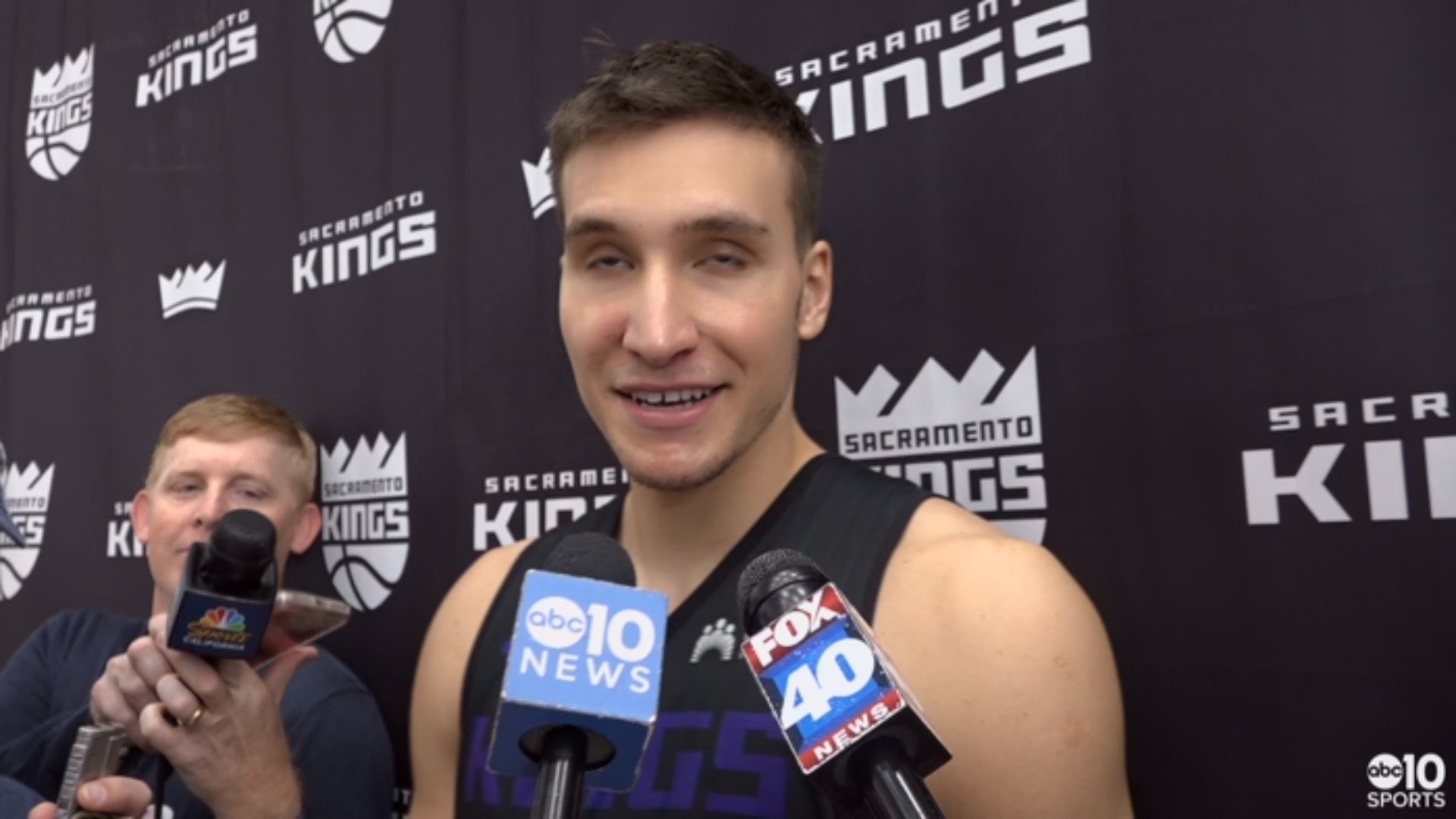 Following his second full practice, Kings guard Bogdan Bogdanovic discusses the possibility of making his season debut against the Toronto Raptors on Wednesday night in Sacramento, and what his challenge is in rejoining the team.