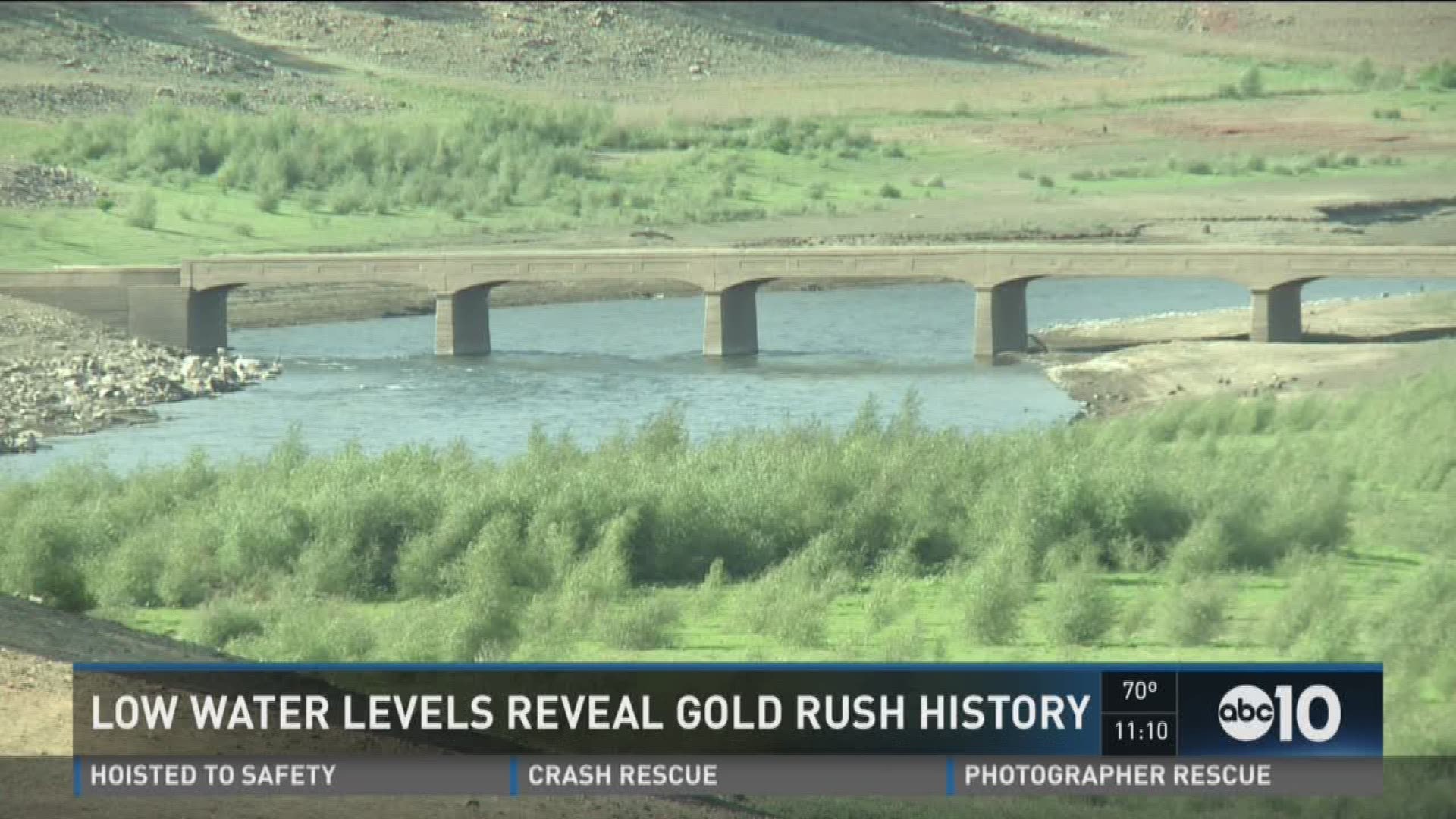 The receding water level at Folsom Lake has revealed a glimpse once again of what once was but is no more.
