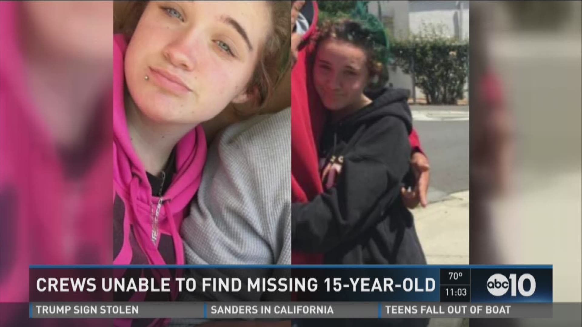 Search efforts for Pearl Pinson were called off Saturday afternoon and will resume Sunday morning. She went missing Wednesday after an Amber Alert was issued. The suspect was shot to death by authorities on Thursday in Santa Barbara County.