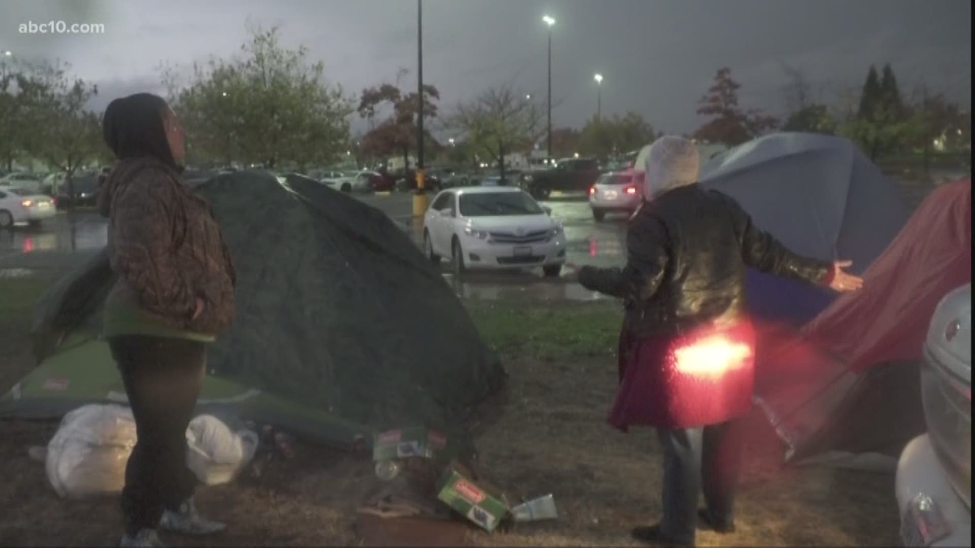 Several survivors told ABC10 they've decided to stay in the Walmart parking lot because they're still not quite sure where to go.