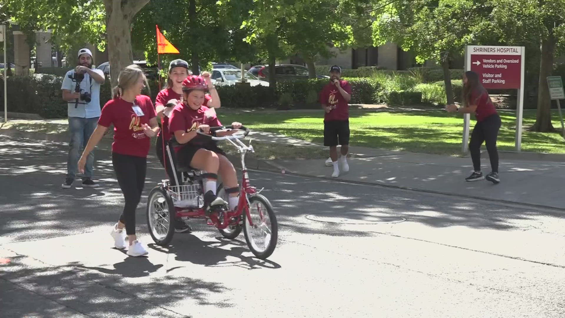 Shriners Hospitals for Children holds a free event to adaptive build bikes for kids