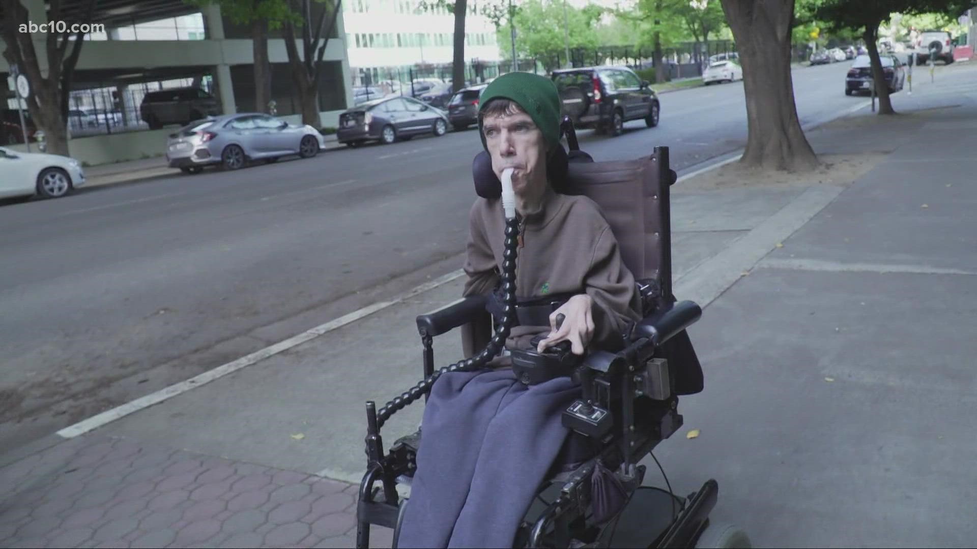 Sacramento police say they're still trying to track down the stolen van of a man living with muscular dystrophy.