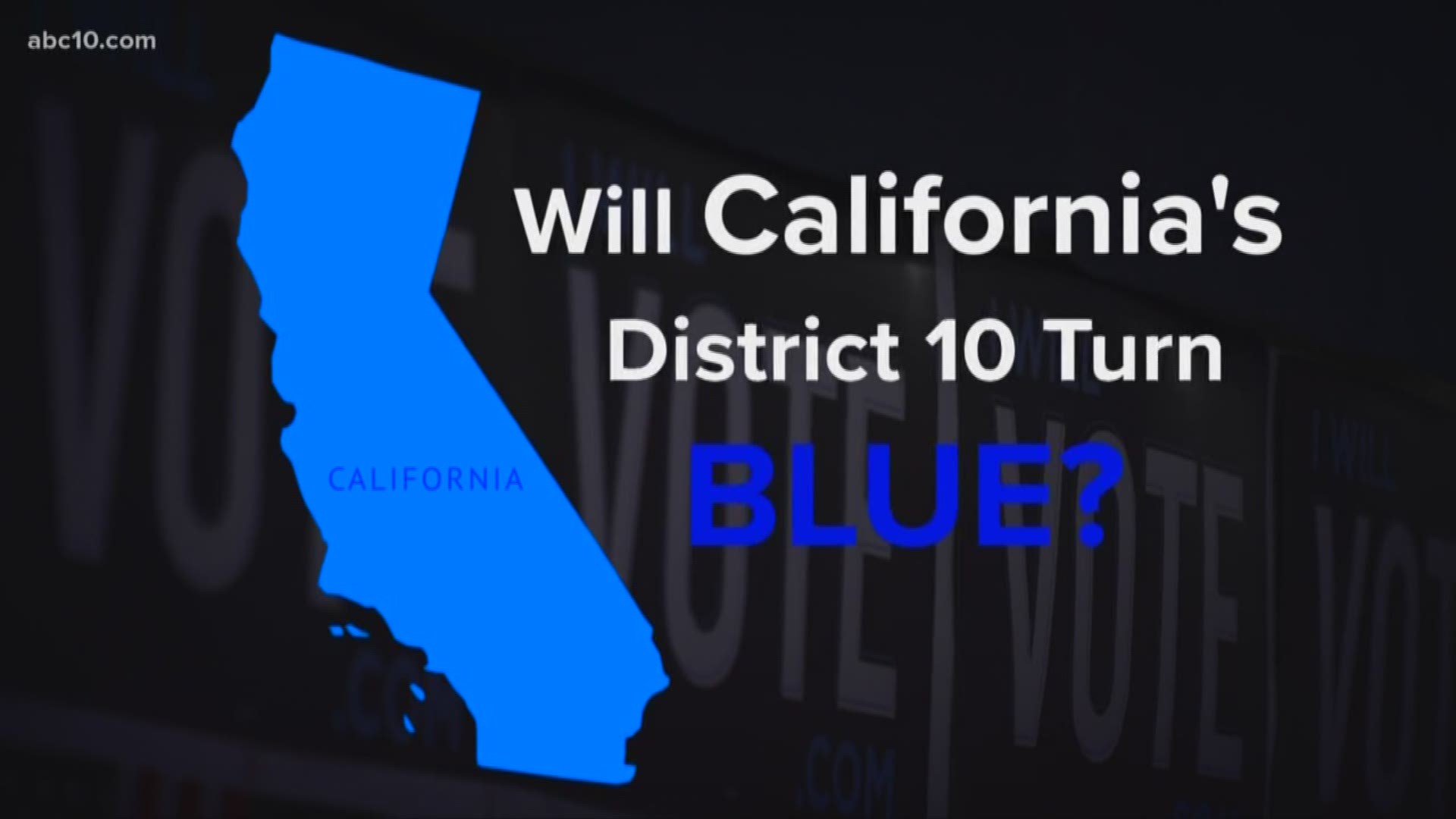 The race for California's District 10 is tight. A recent UC Berkeley poll has Democrat Josh Harder leading incumbent Republican Jeff Denham by five points among likely voters, with 5 percent still undecided.