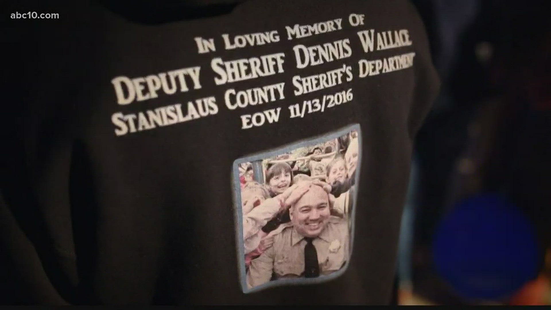 One year after Stanislaus County Sheriff's Deputy Dennis Wallace was shot while calling for backup as he was following up on a stolen van at Fox Grove Park, people reflected and remembered his life at Hughson Sports and Fitness Complex.