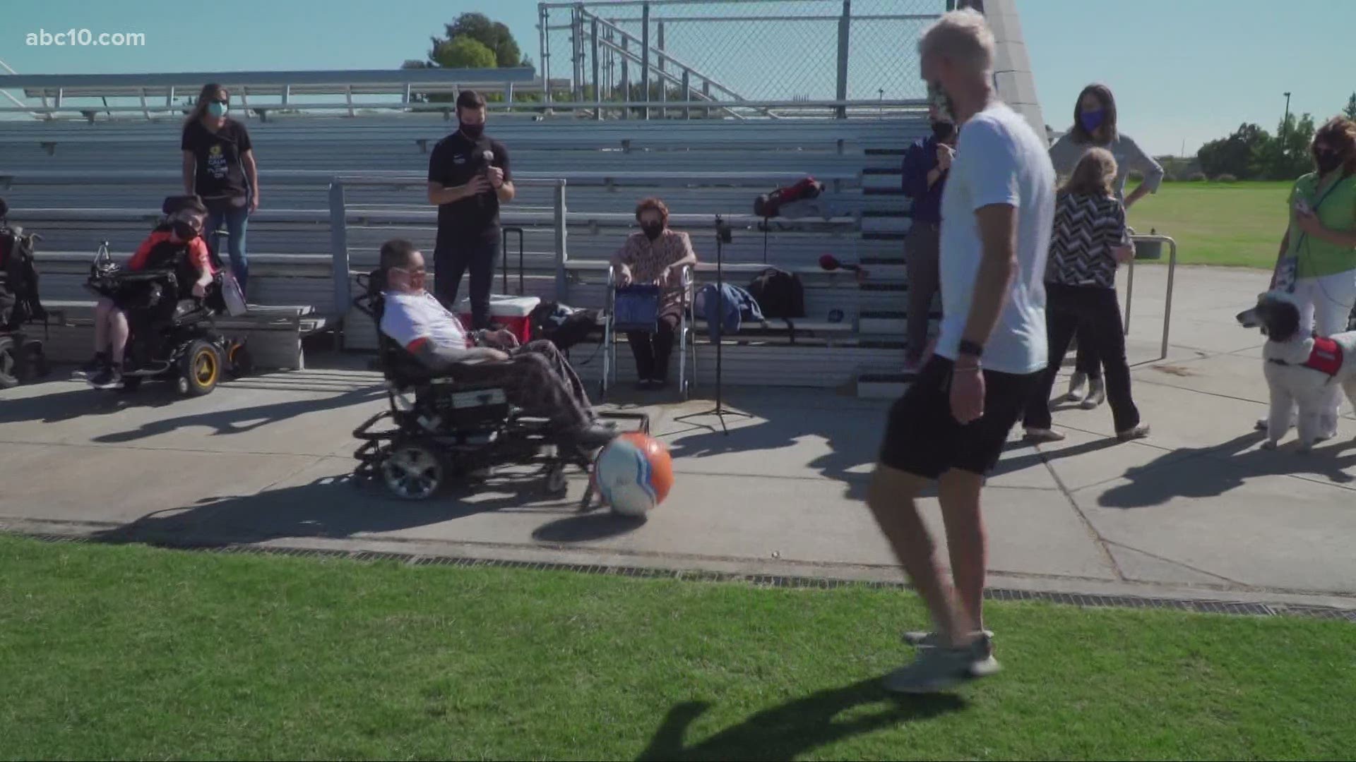 The Sacramento soccer team granted Michael Watson's wish and gifted him a brand new power wheelchair so he could play soccer again.