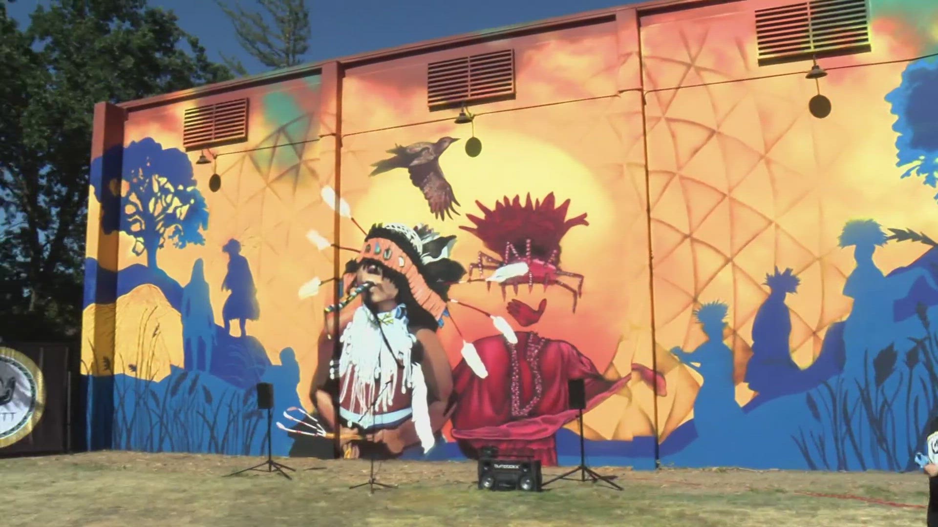 New artwork unveiled in Woodland is celebrating the local Native American community