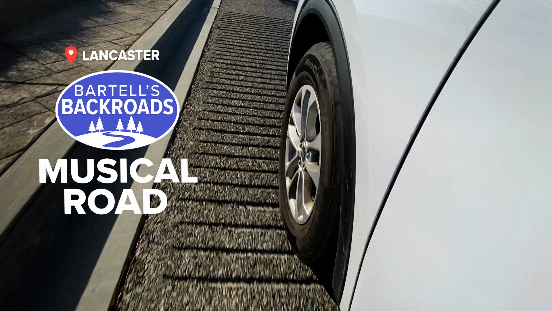 Your tires play the tunes on this road, which was originally built for a car commercial.